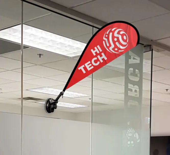 Tear drop Suction Cup Flags  (12.17" x 23.78") 2