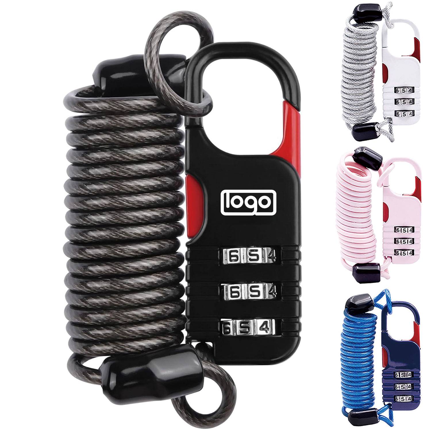 Anti Theft Steel Cable Padlock 2