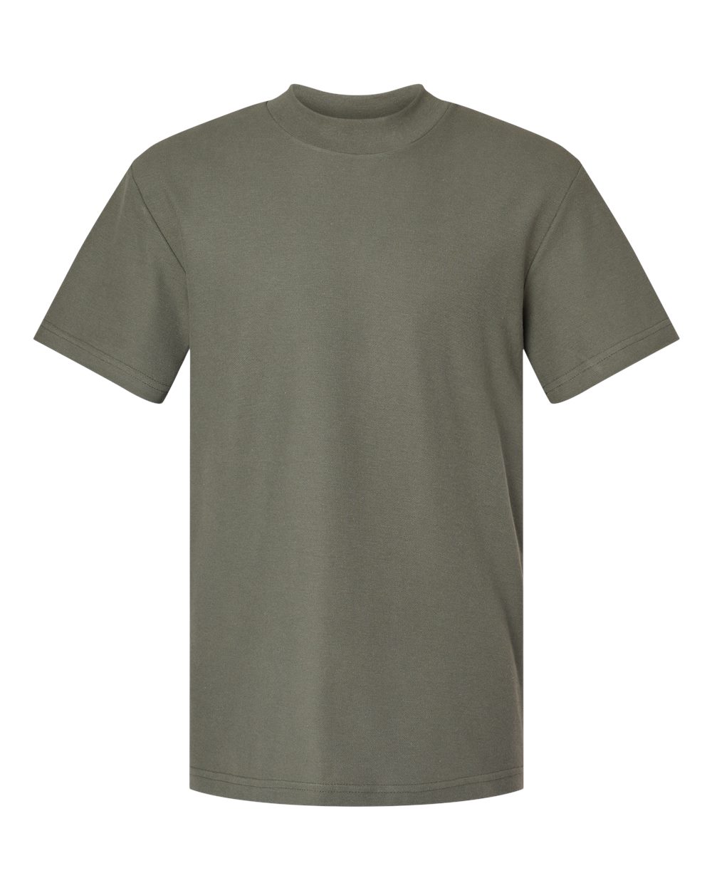 Unisex Pique Mock Neck Tee - 1PQ 35