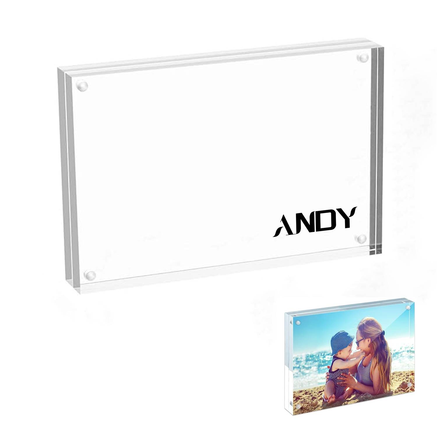 Transparent Acrylic Photo Frame Office And Home 5