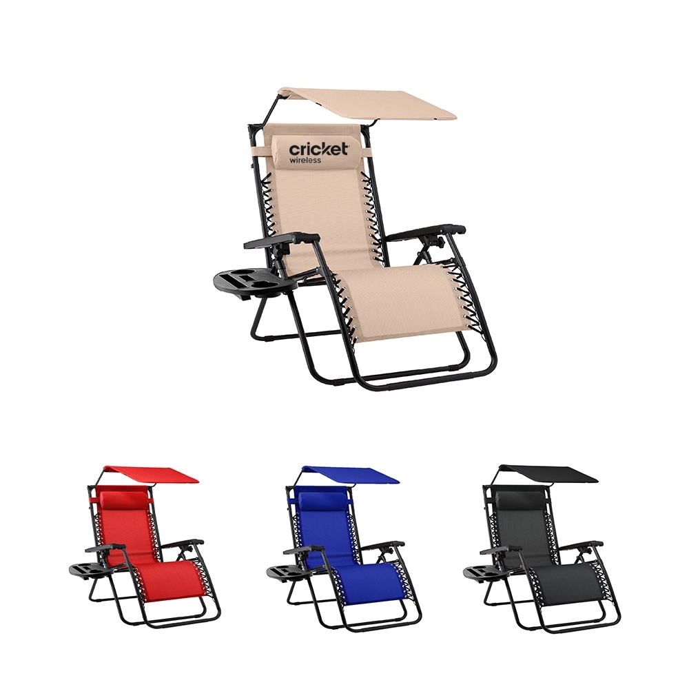 Zero Gravity Lounger with Canopy Shade 24