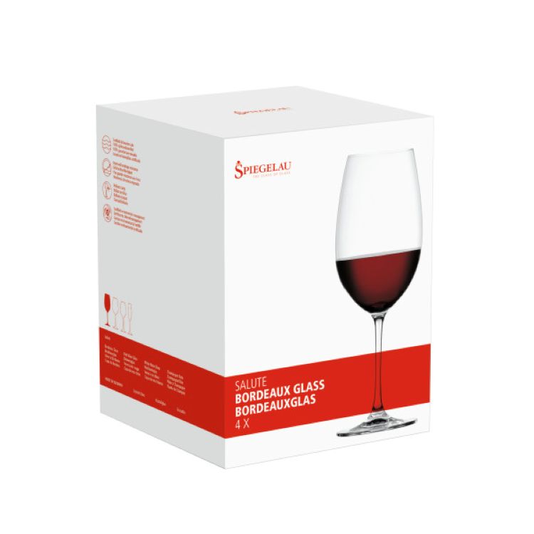 Spiegelau Salute 25 oz Bordeaux Glass, set of 4 1