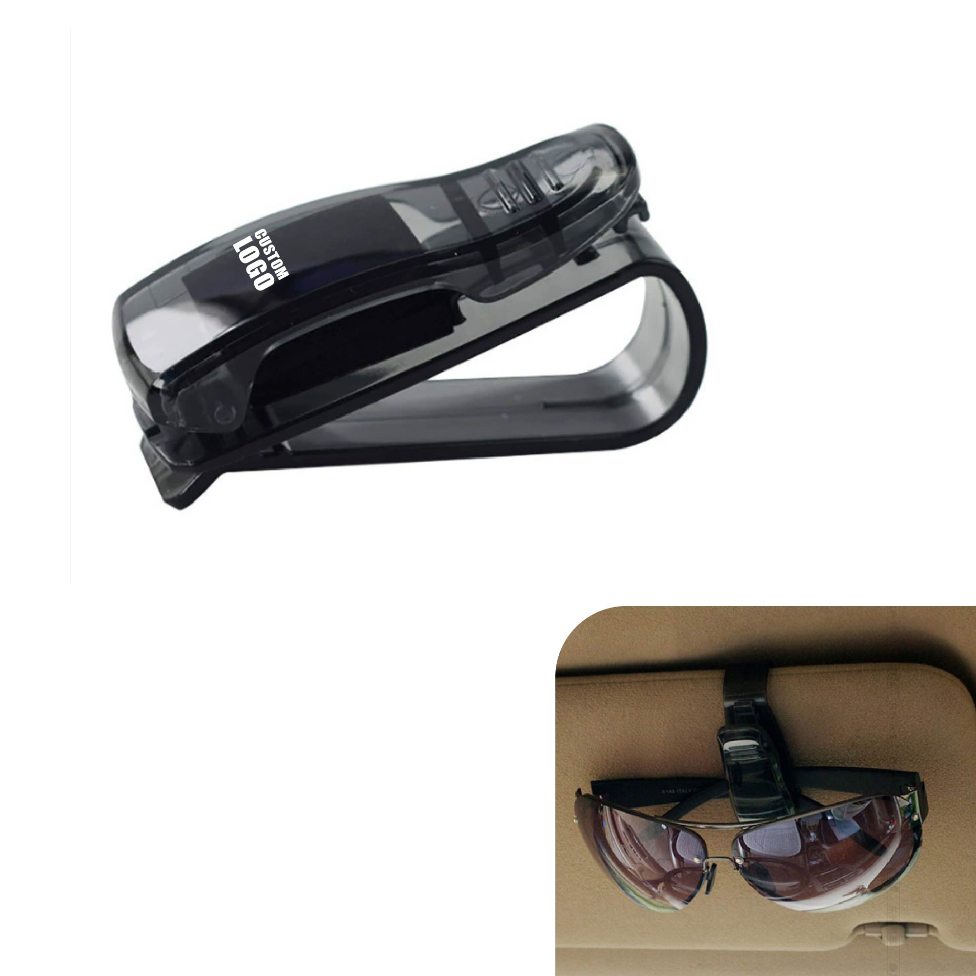 MOQ 10 pcs Sun Visor Sunglass Clip 4