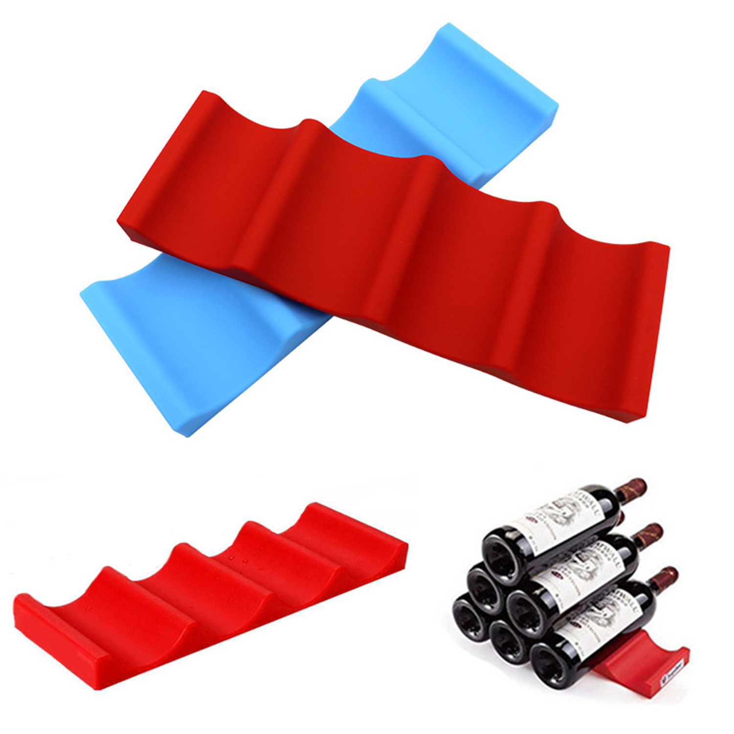 Silicone Wine Can And Bottle Rack 3
