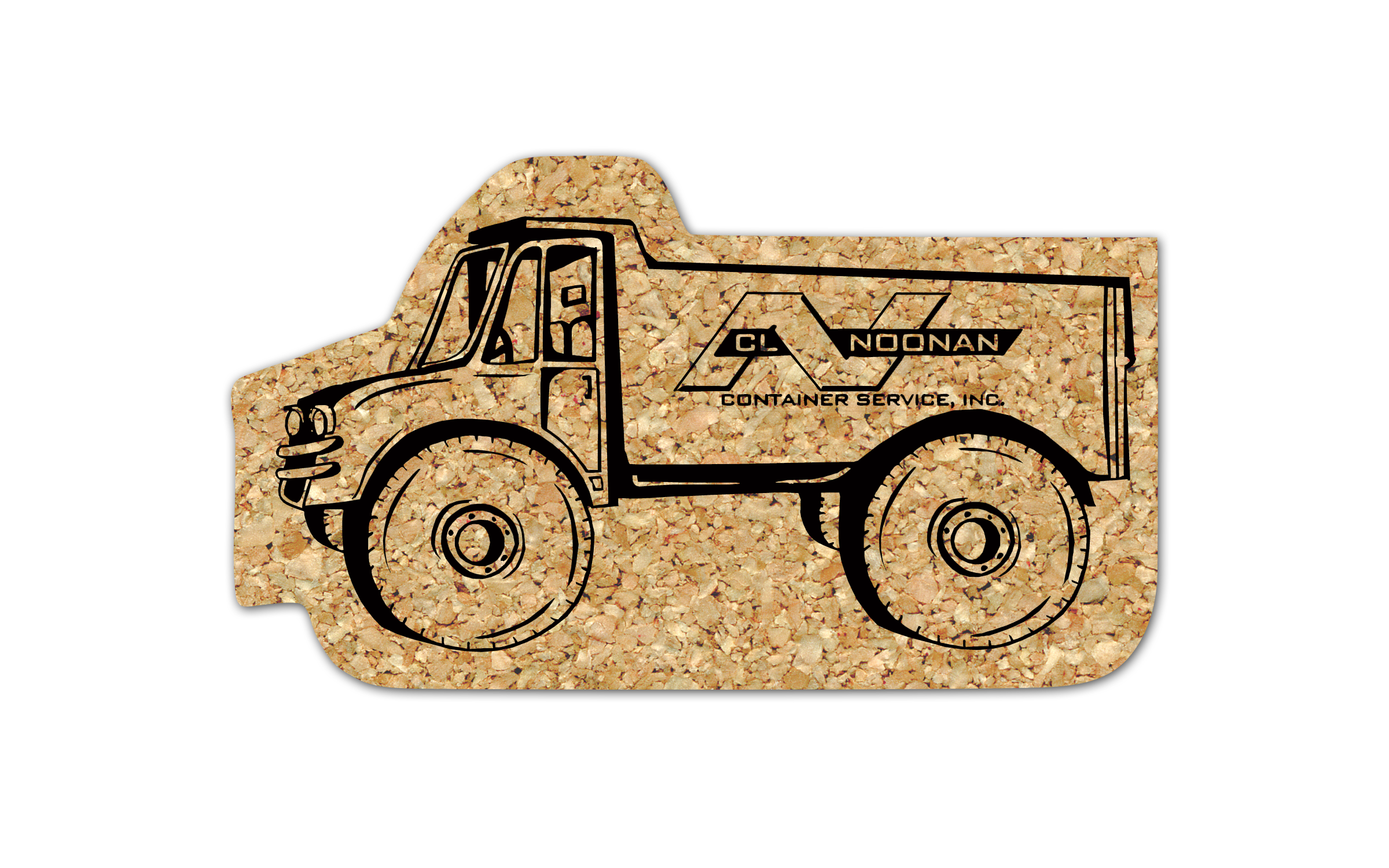 Dump Truck Cork Coaster 4