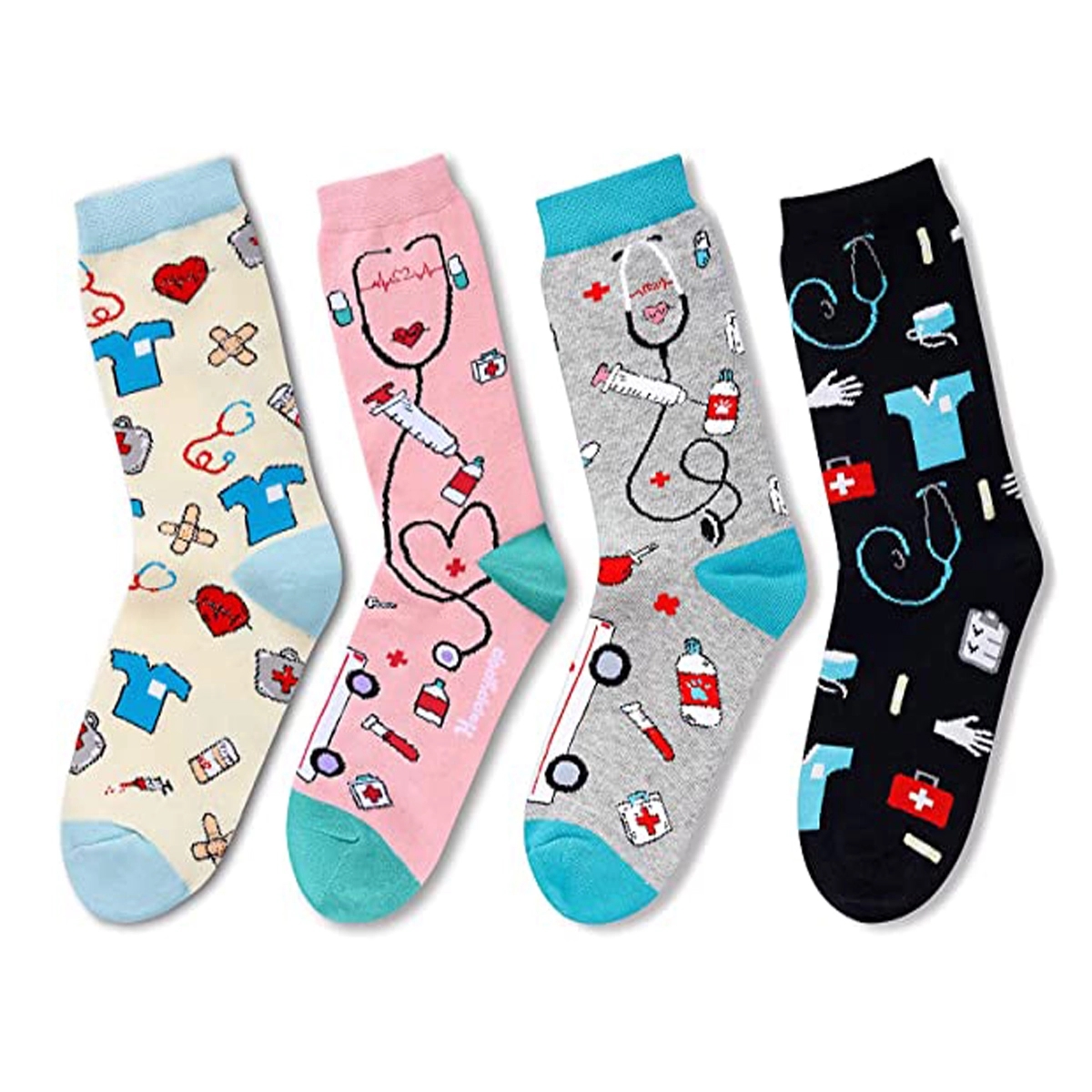 Calf Compression Socks 15-20mmHg for Doctor Nurses 2
