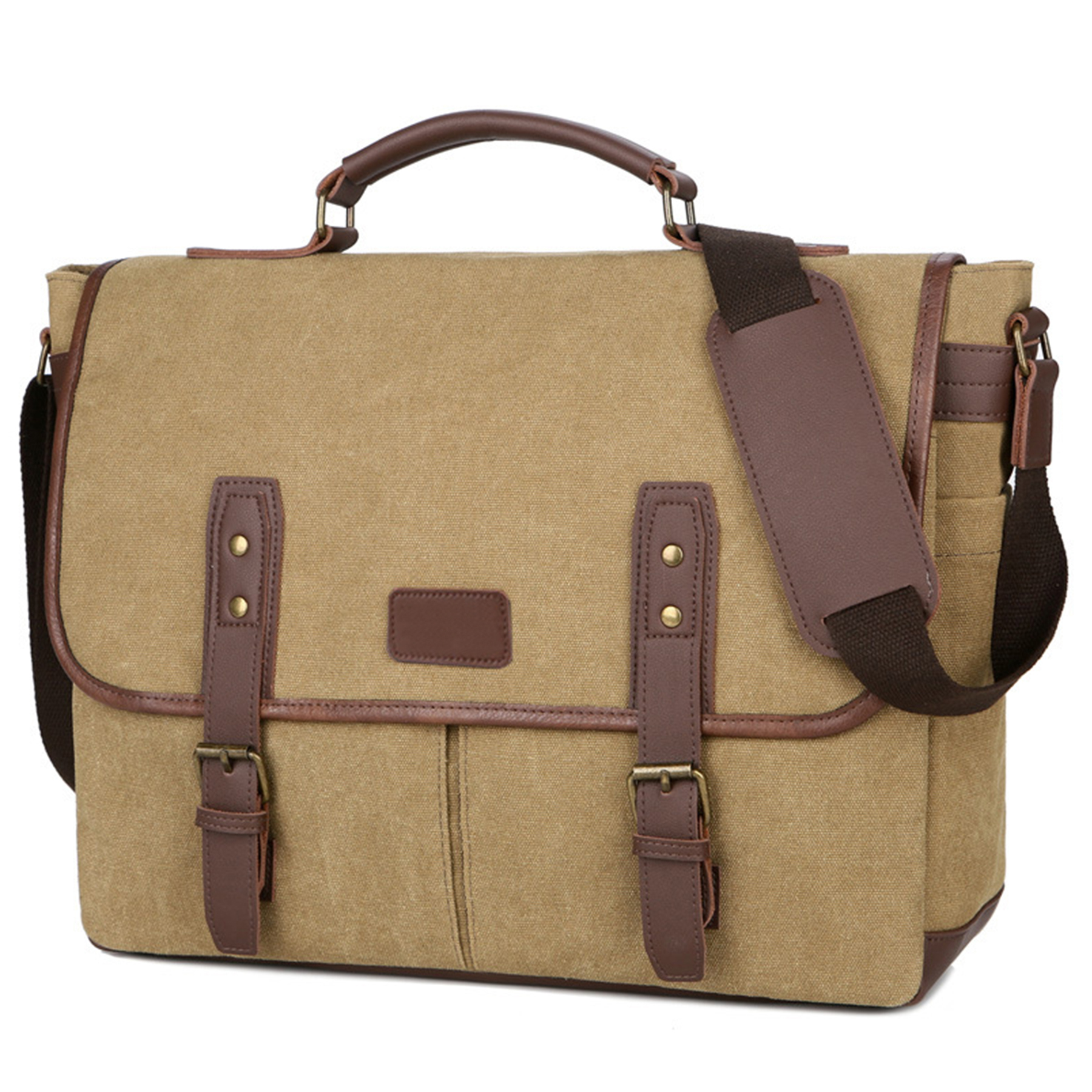 Cavas Vintage Men Briefcases Laptop Messenger Bag Business 2