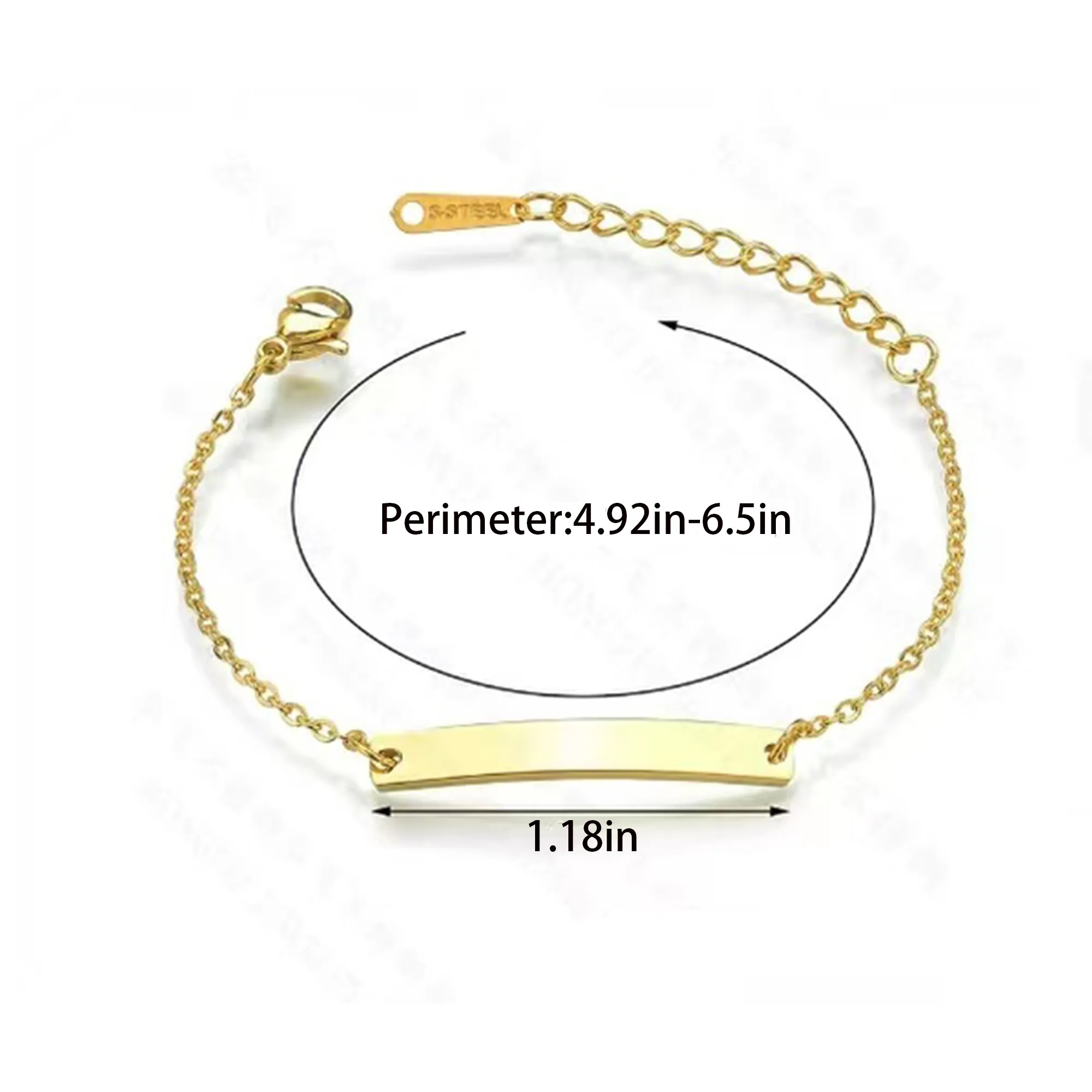 Stainless Steel Bracelet With Customizable Logo 3