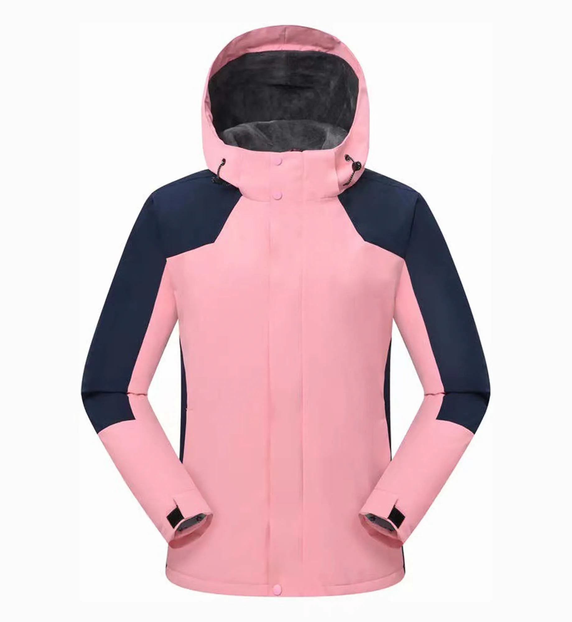 Hooded Windbreaker Flecee Lined Jacket 7