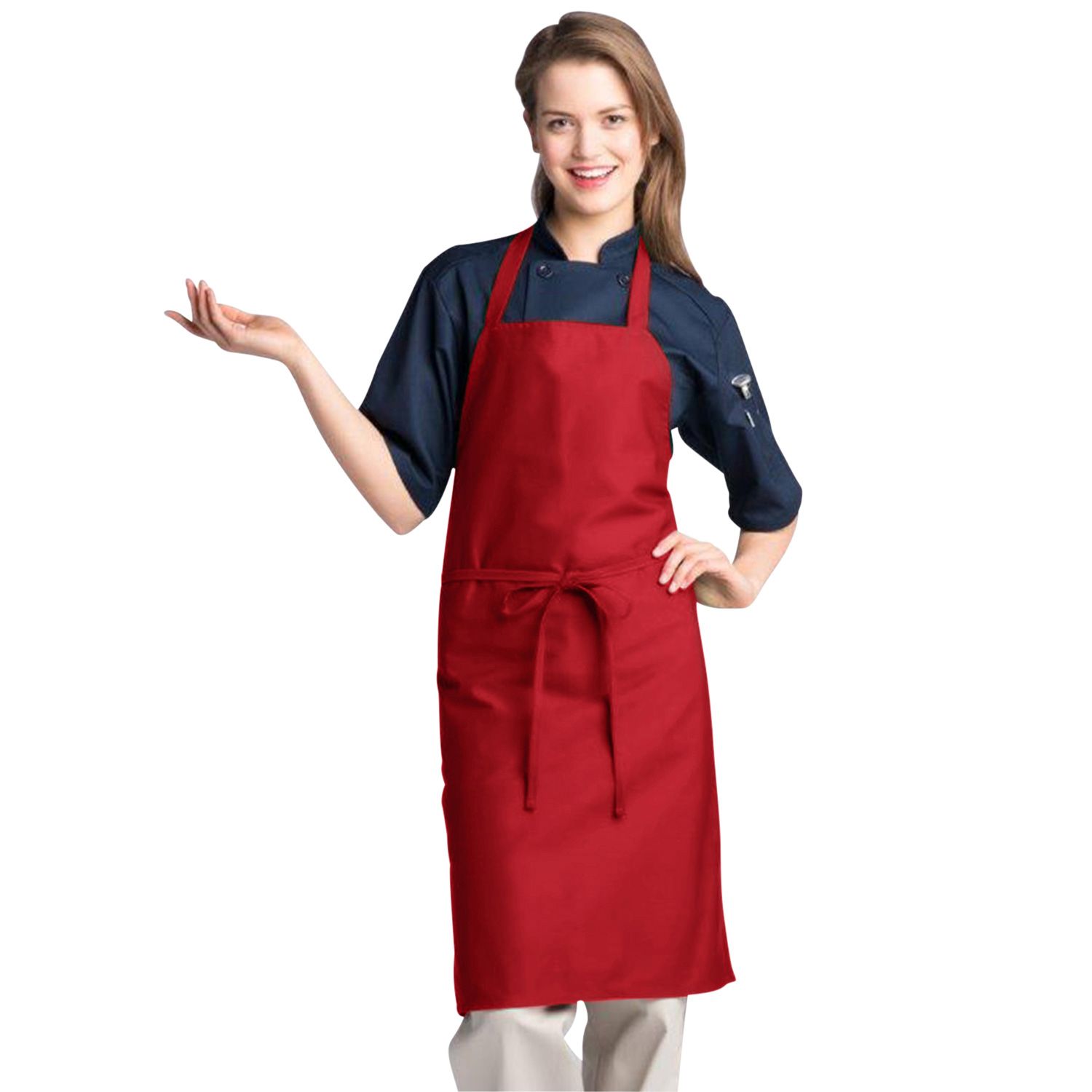 Red Classic Bib Apron 2