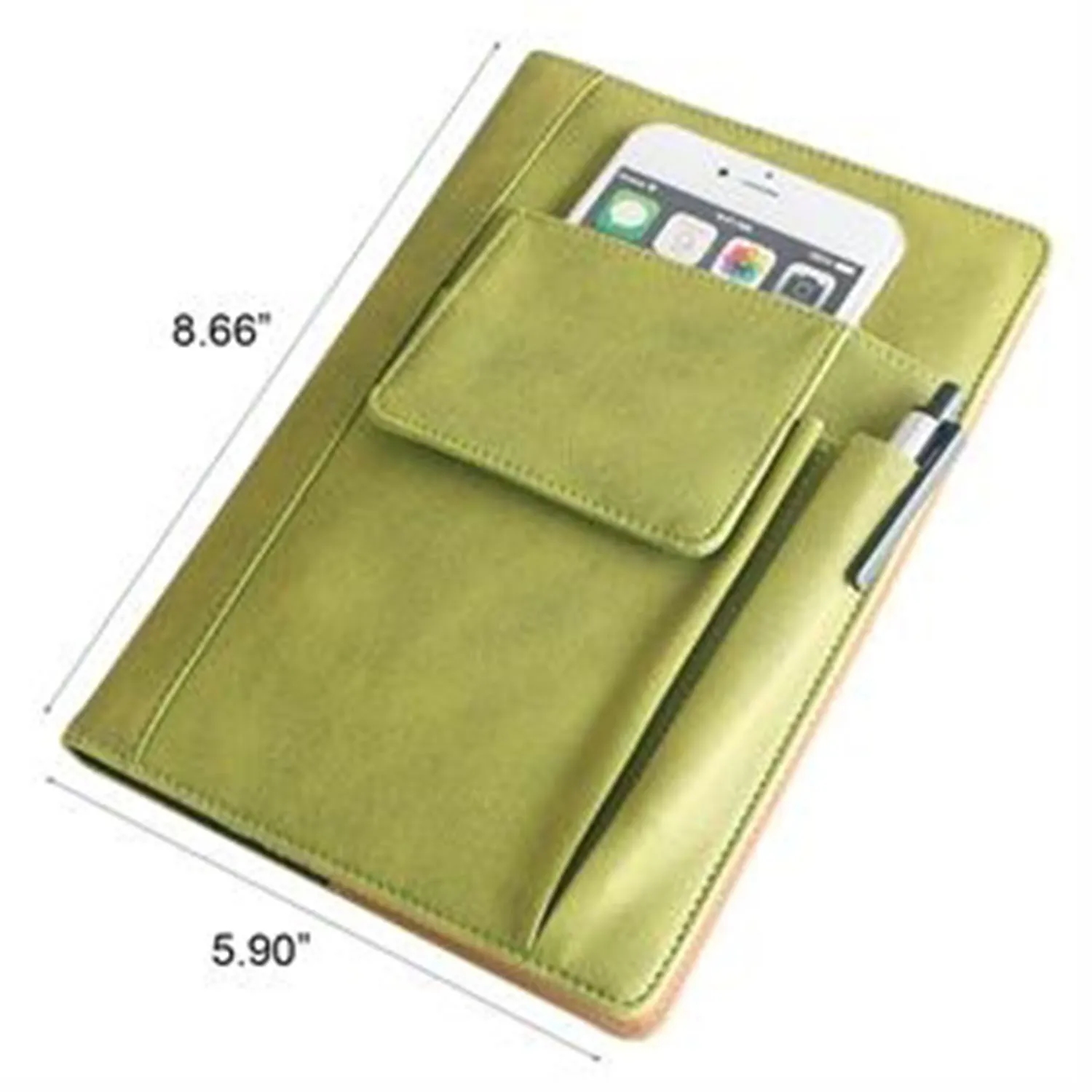 Multi-Pocket Pu Leather Notebook 1