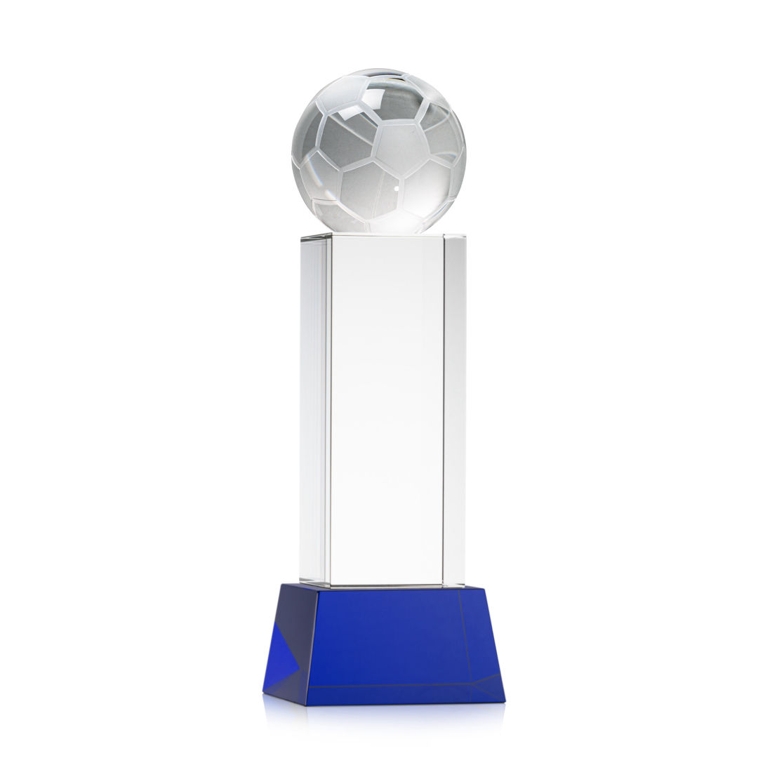 Soccer Ball Award on Belcroft Base - Blue 12