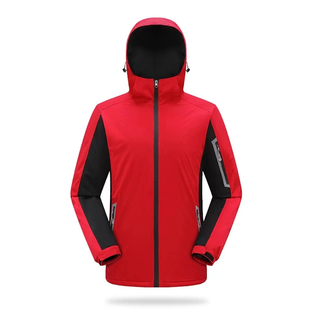 Windproof Winter Coat Outdoor Hooded Rain Jackets 12