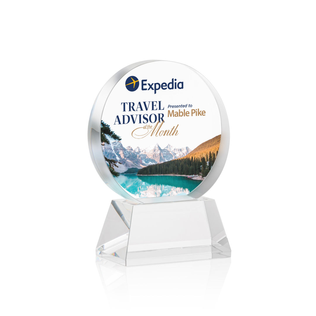 Glenwood Vividprint™ Award on Base - Clear 10