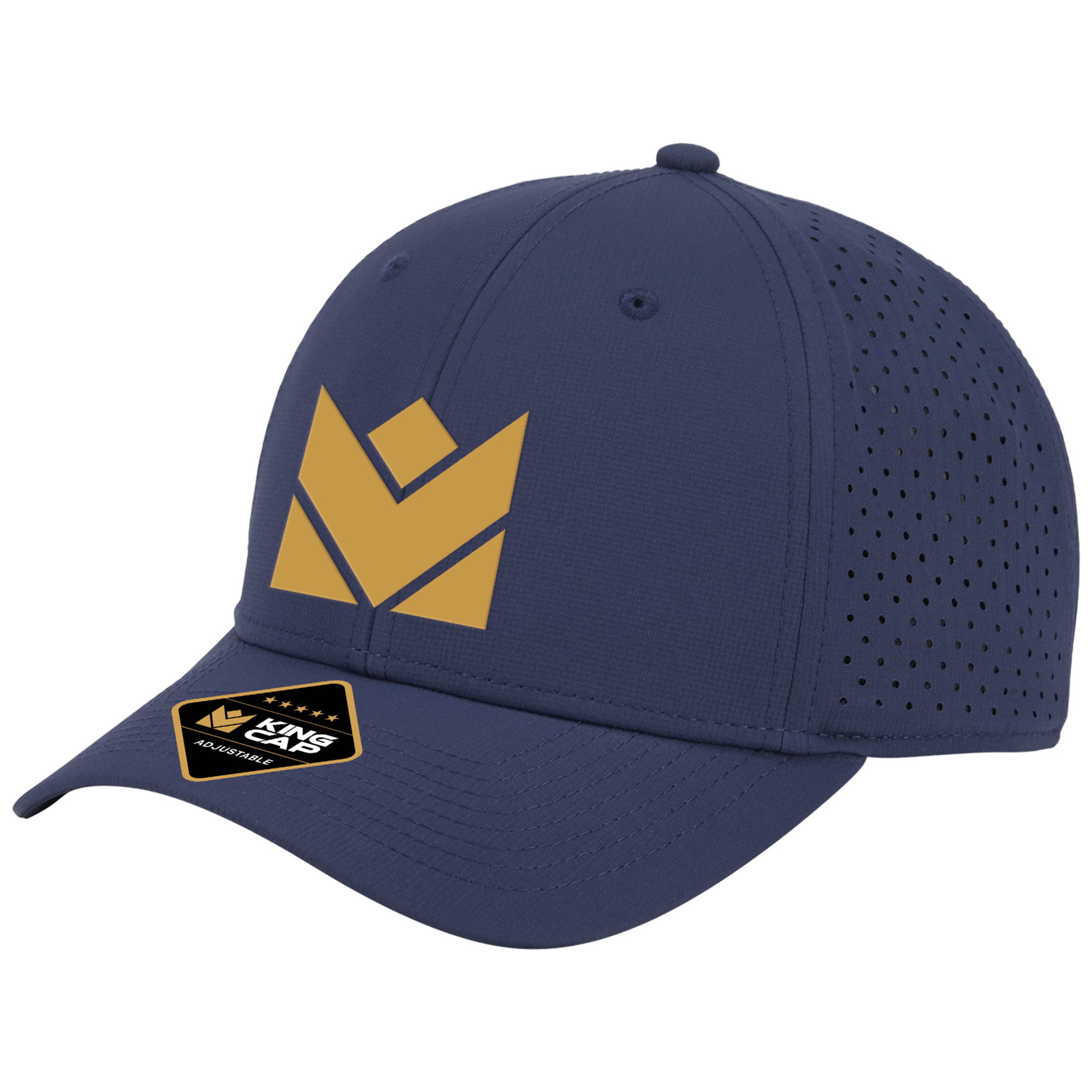 Crest 6-Panel Sport Cap w/Perforated Back- Sustainable Fabric 2
