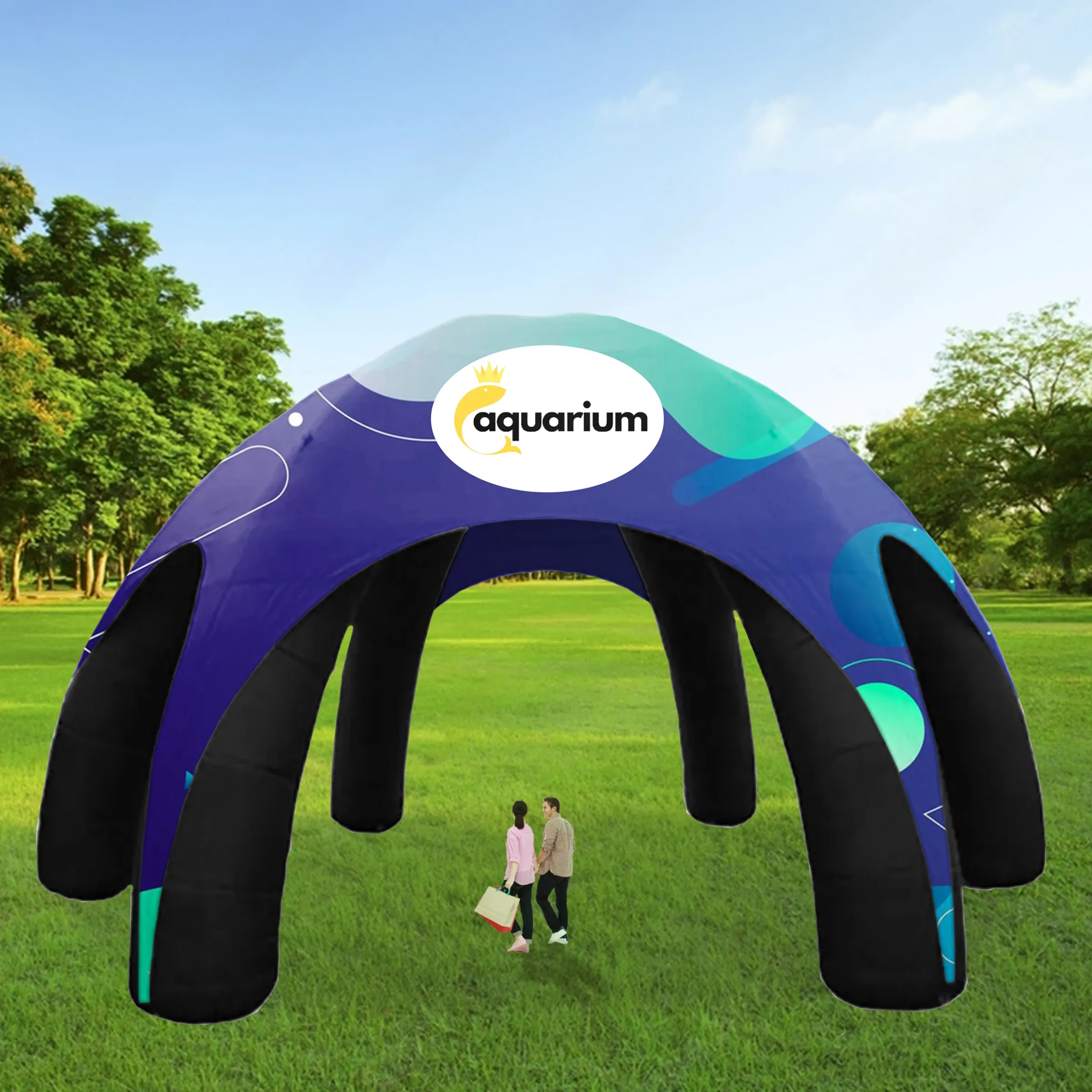 33' Custom Inflatable Spider Tent with 6 legs with Canopy 2