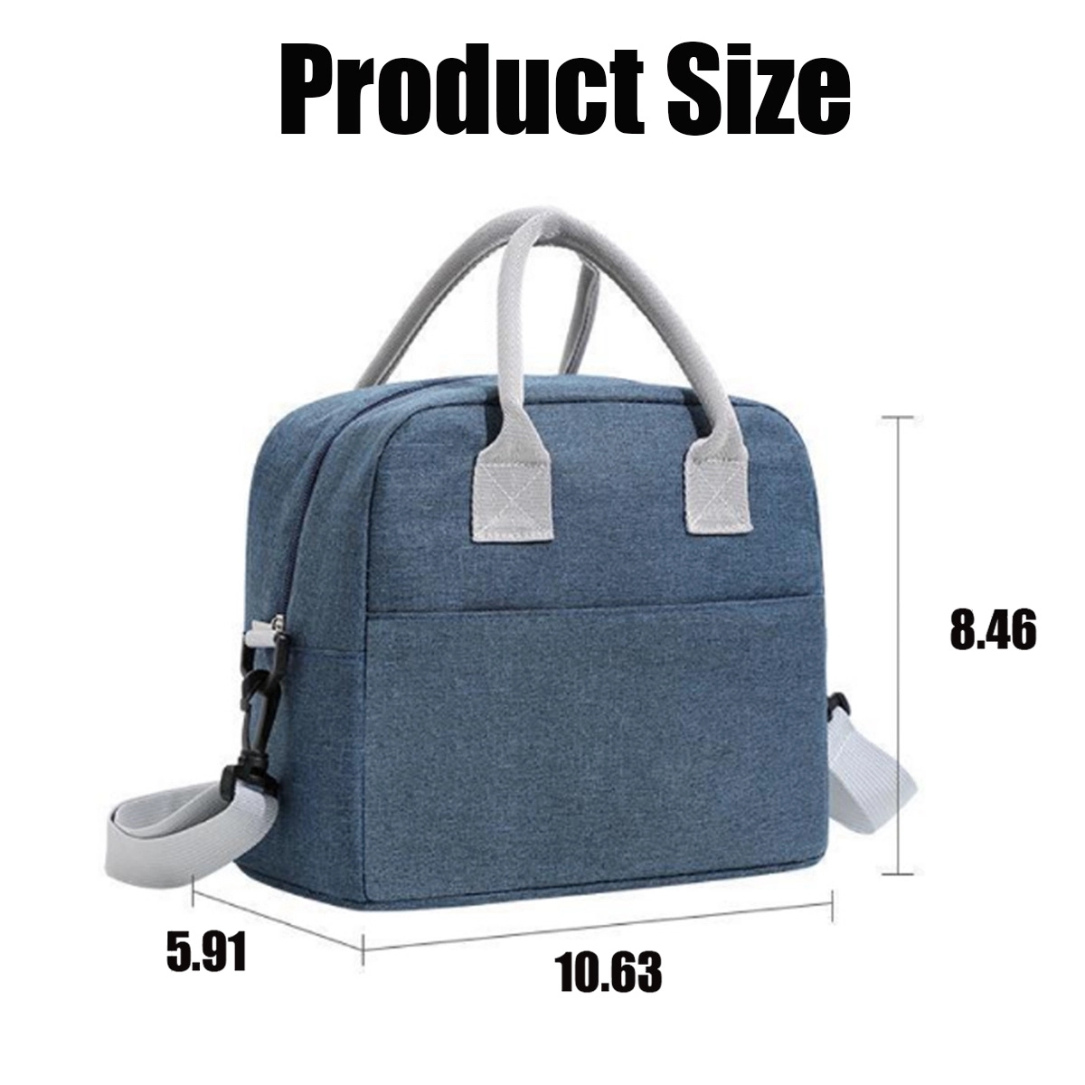 Large Aluminum Foil Thickened Insulation Cooler lunch Bag 10