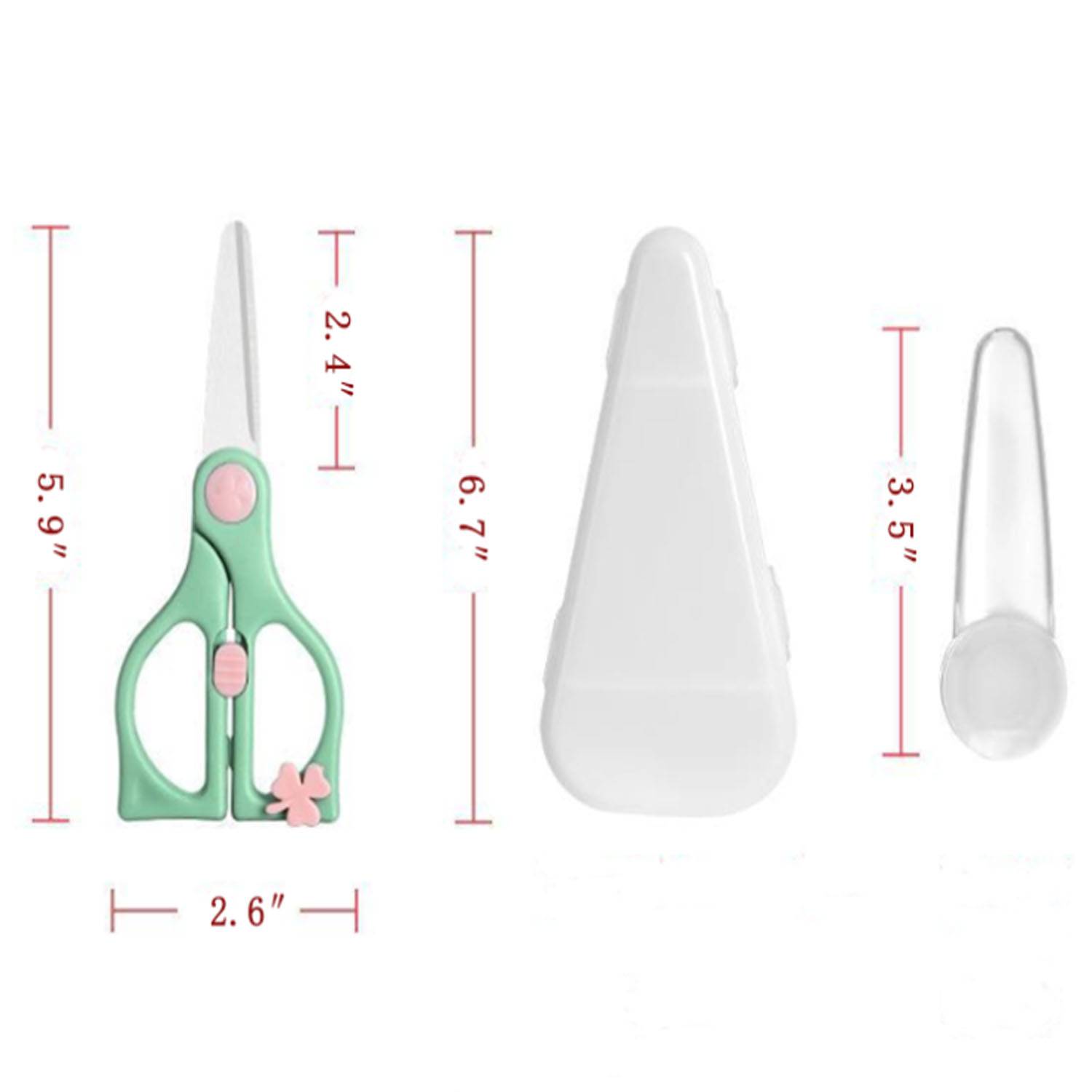 Baby ceramic food scissors 6