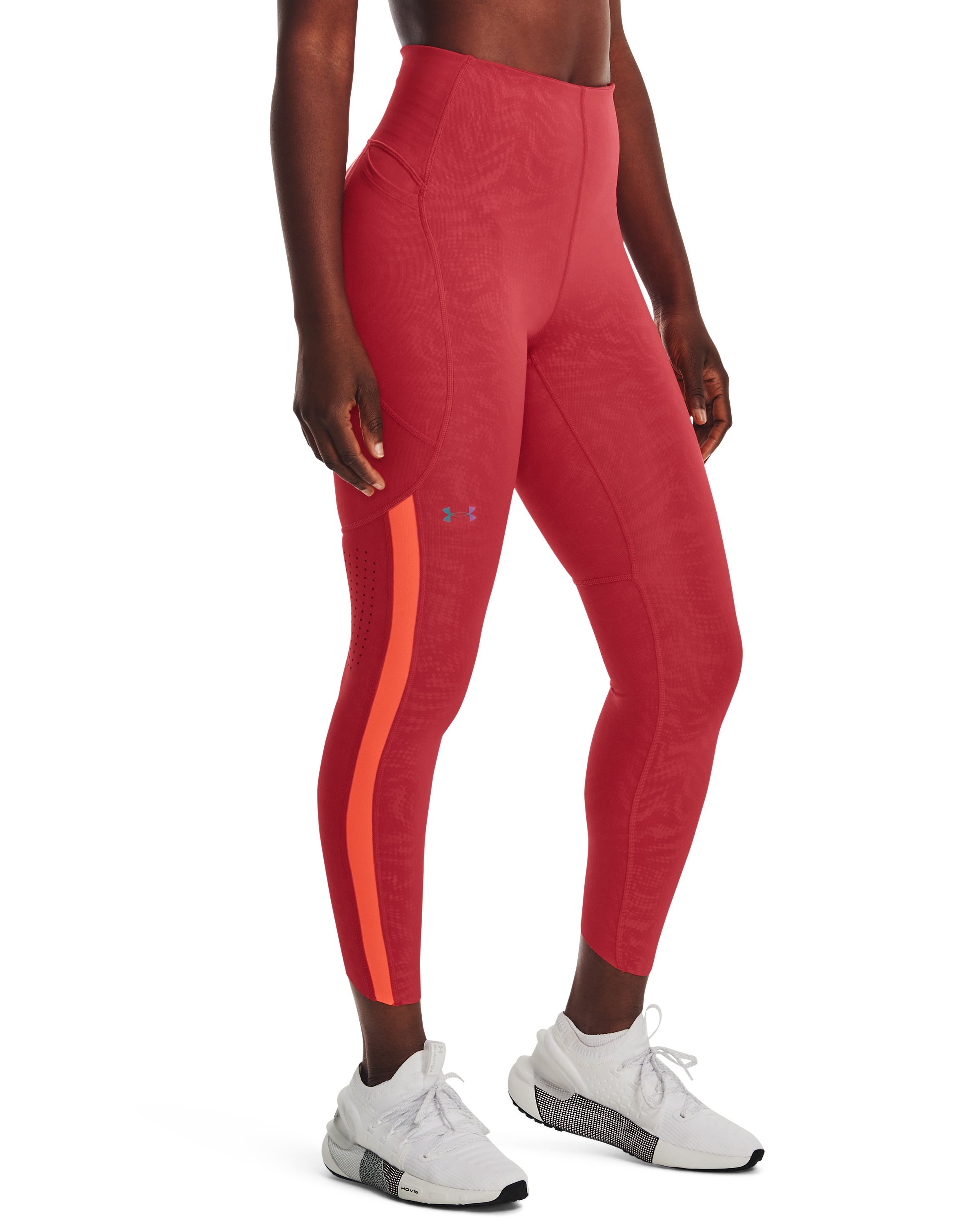 Women's UA RUSH Emboss Perf Leggings 4