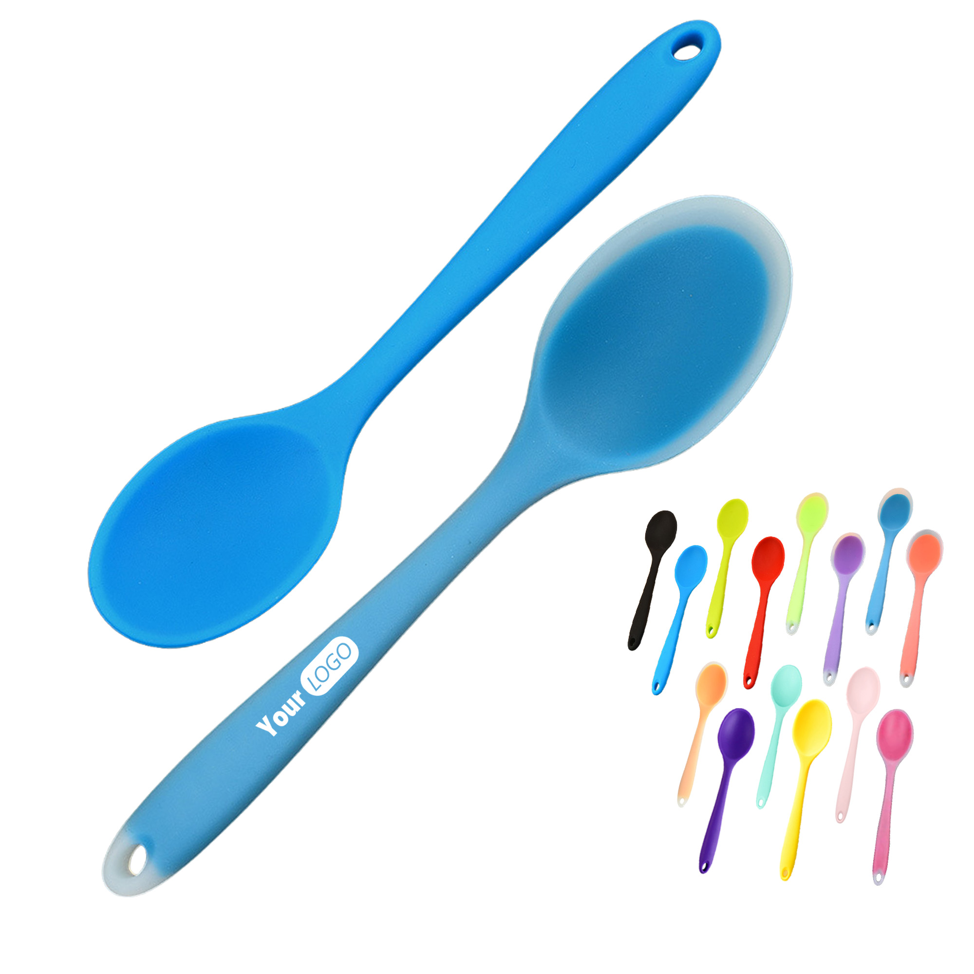 Custom Logo Silicone Utensil Cooking Spoon 7