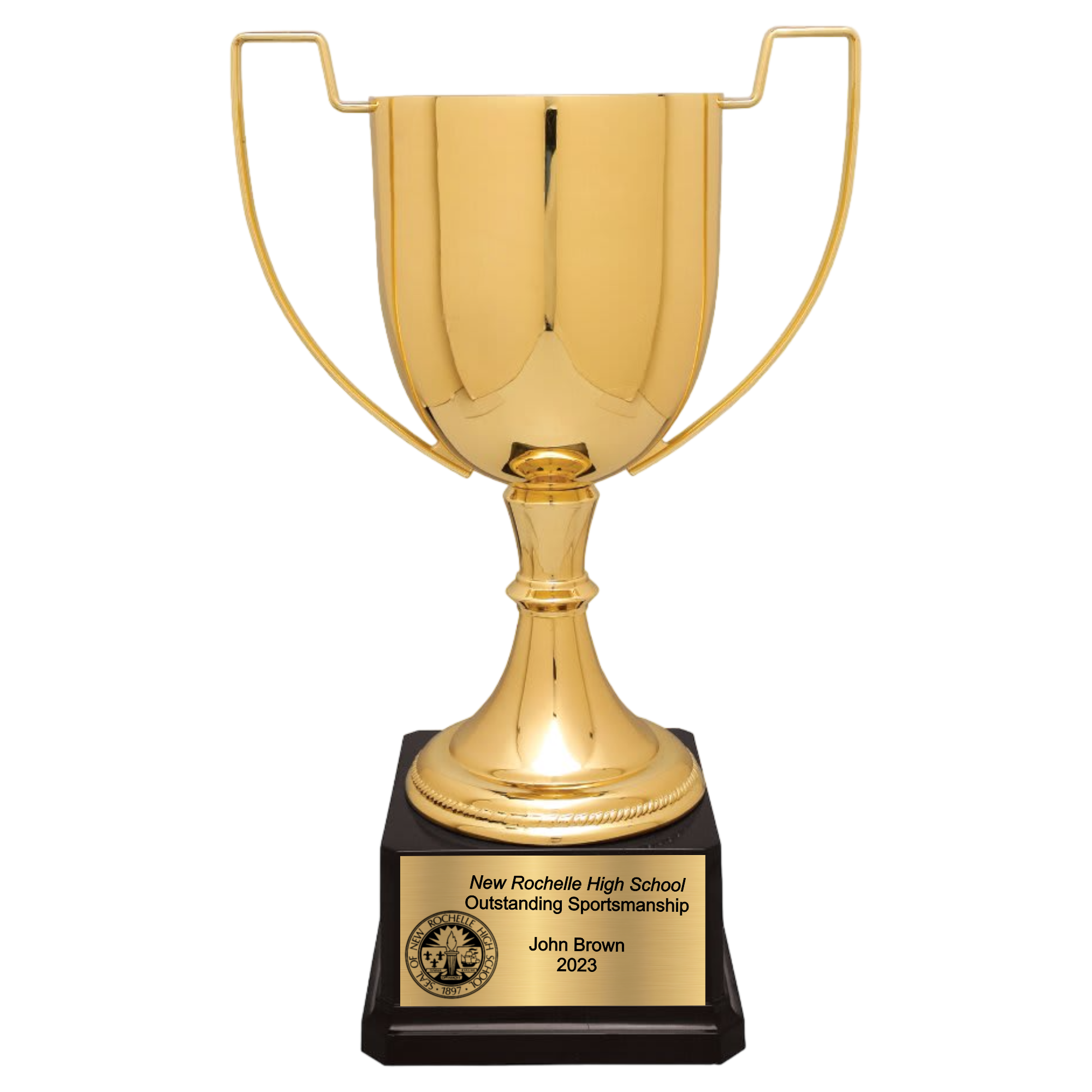 13" Completed Zinc Cup Trophy on Plastic Base 5