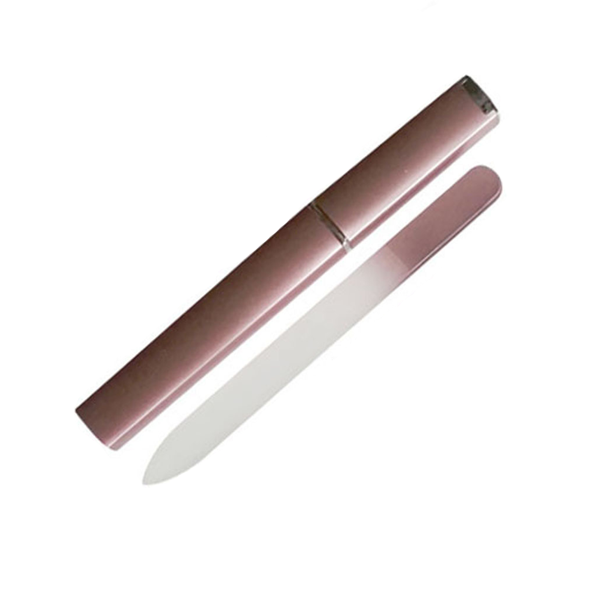 Double Sided Glass Nail File With Protective Case 5.9" 13