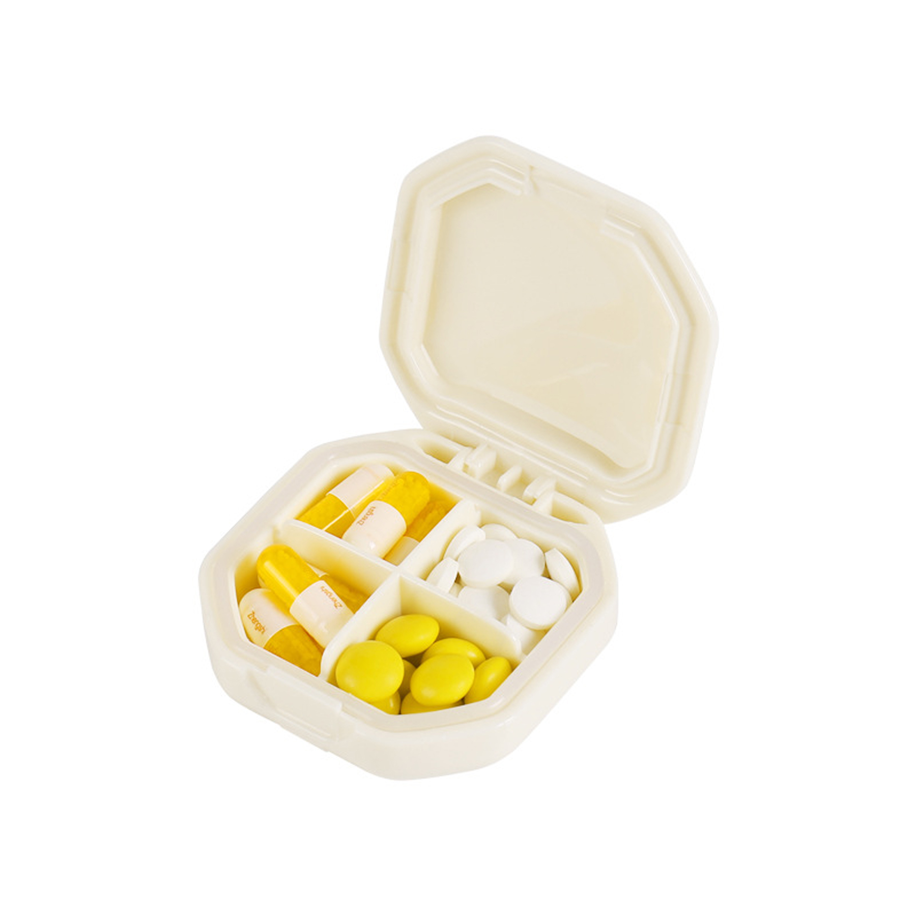 Portable Pill Organizer Medicine Vitamin Case 4