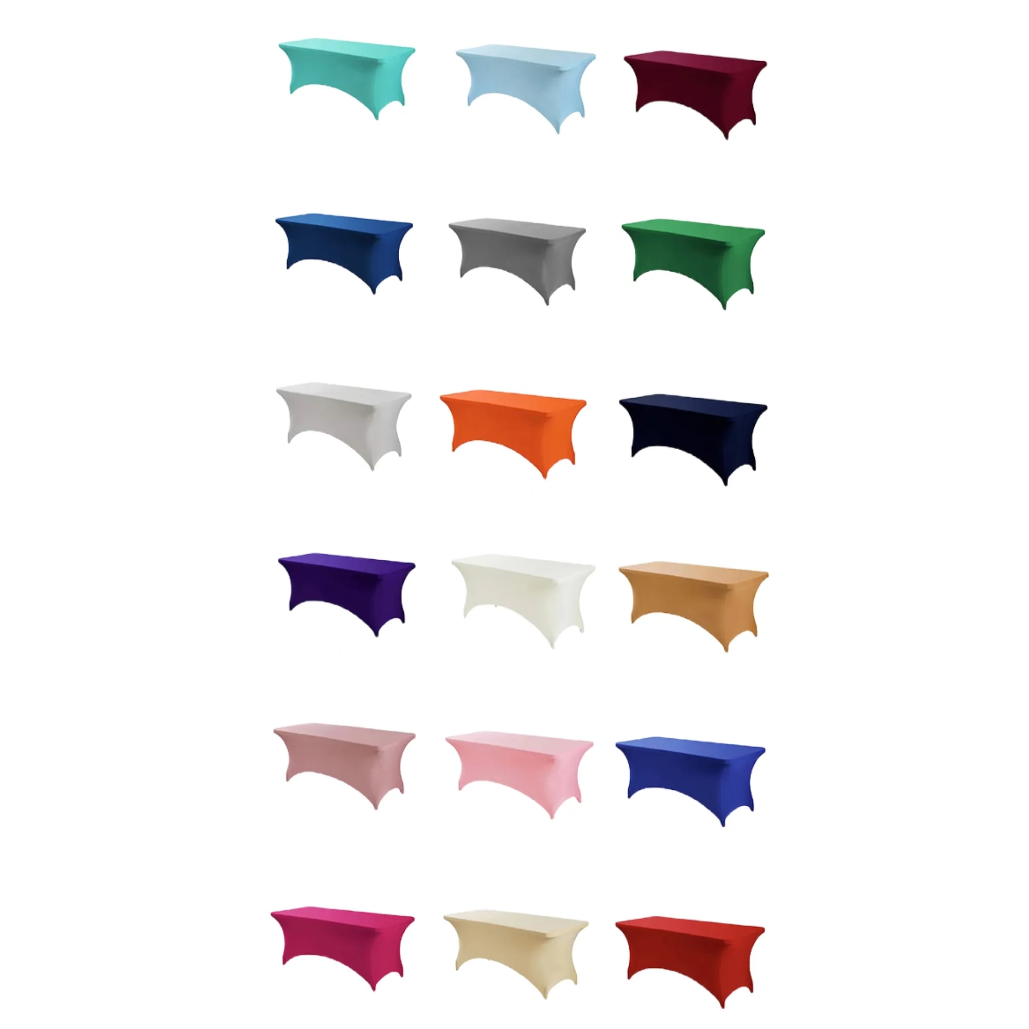 6FT Elastic Fitted Tablecloth 17