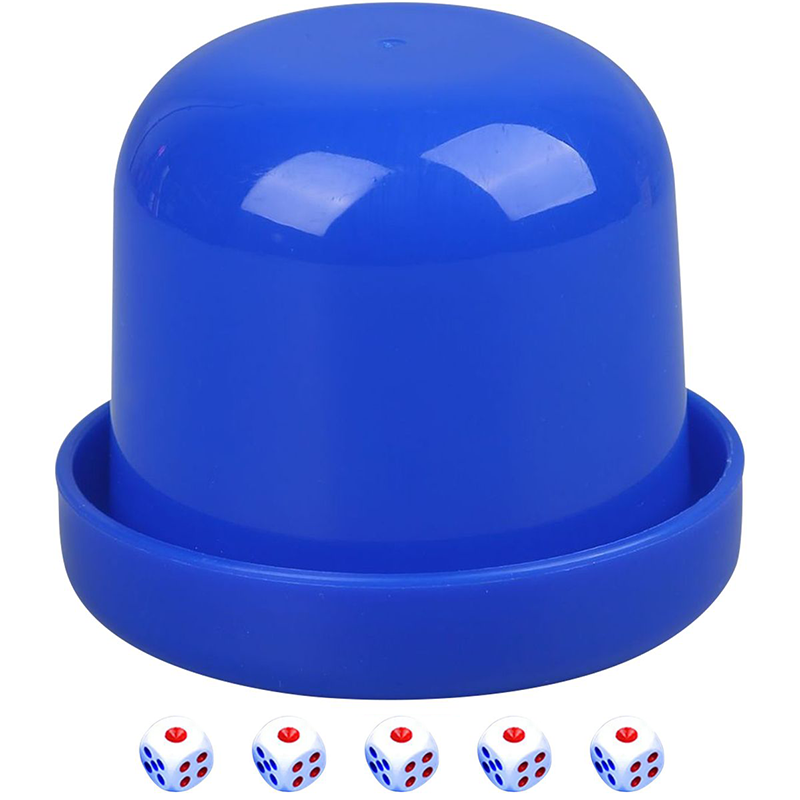 Plastic Game Dice Cup Shaker With Dice 3