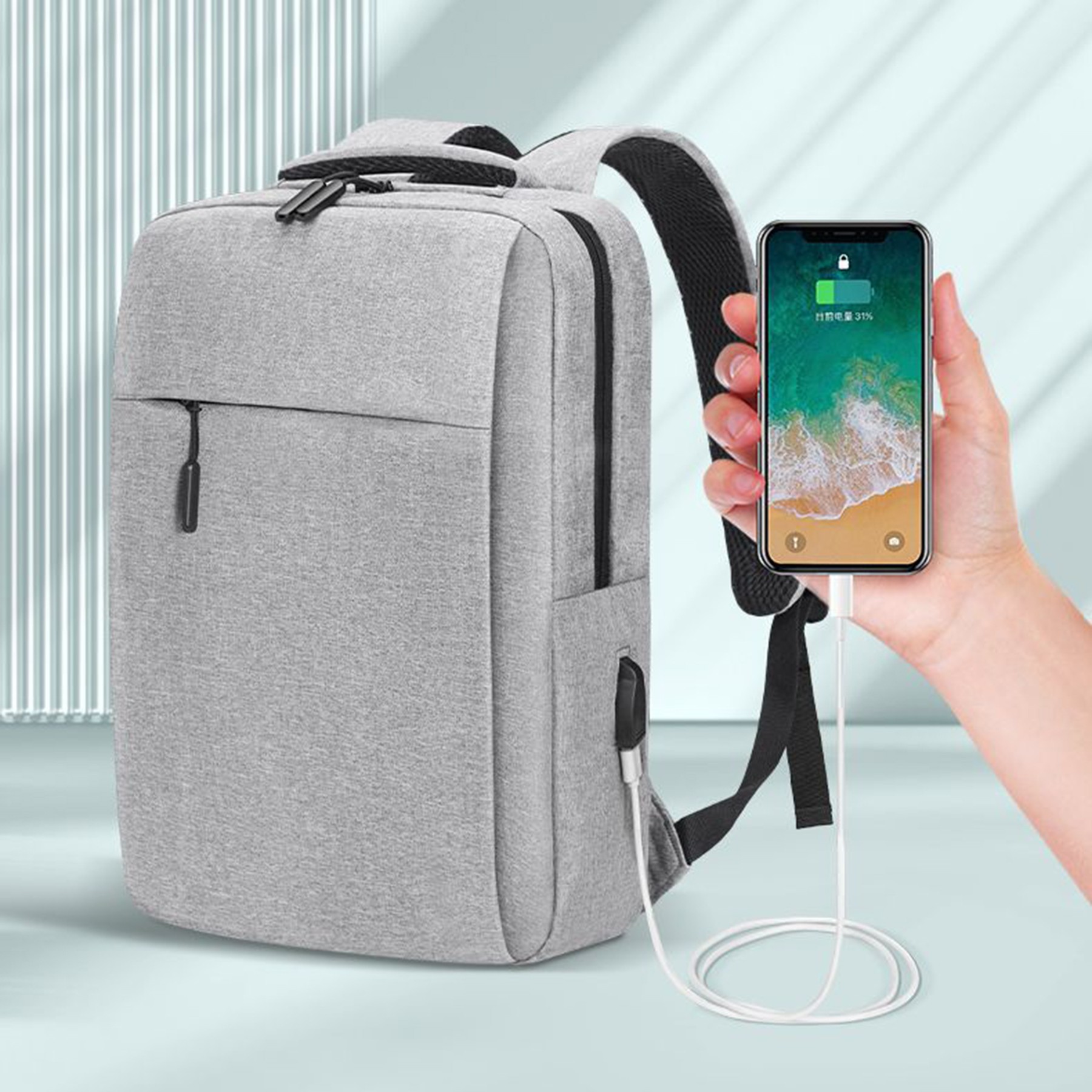 Business Travel Backpack Set Including Notebook And Pen 6
