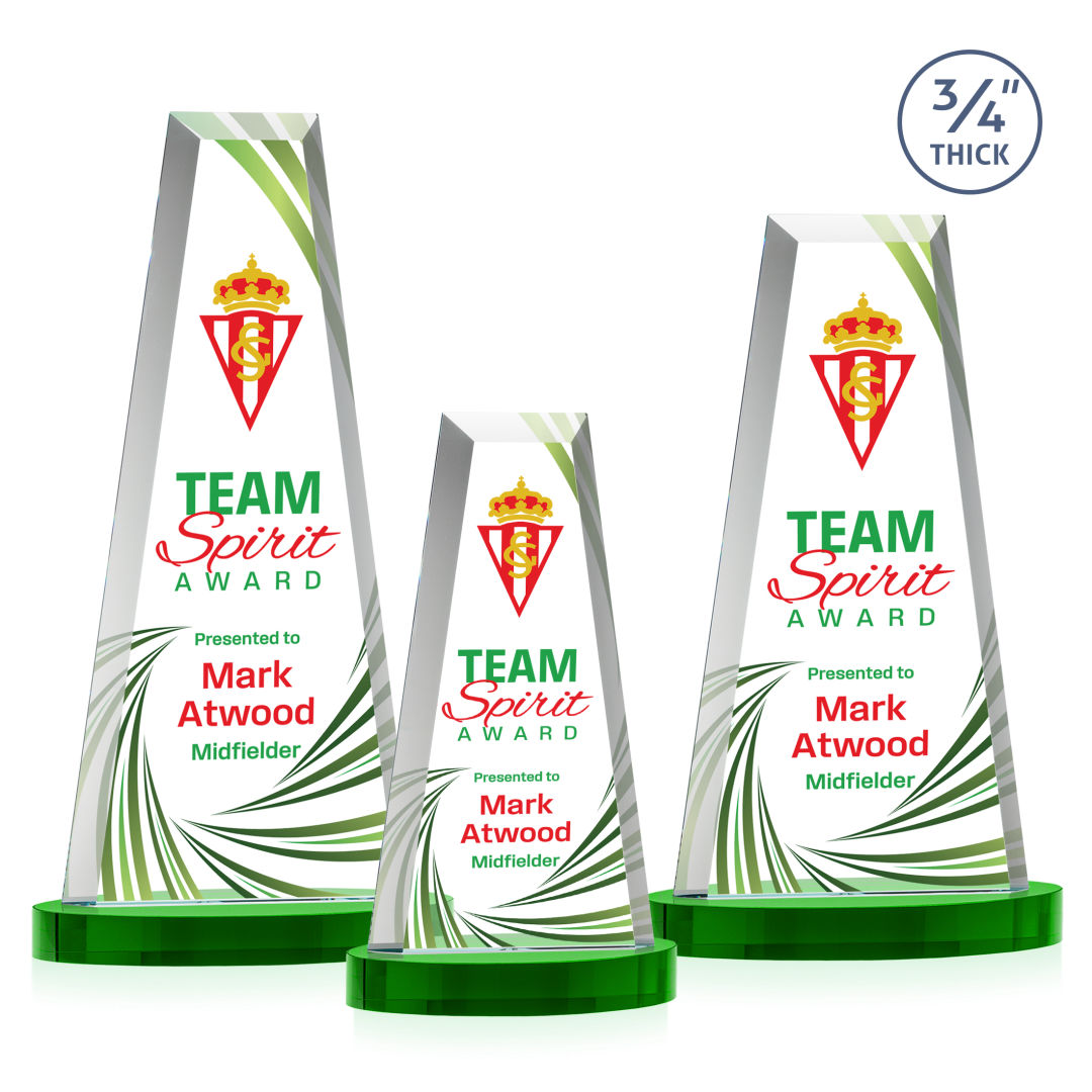 Imperial VividPrint™ Award on Alberton Base - Green