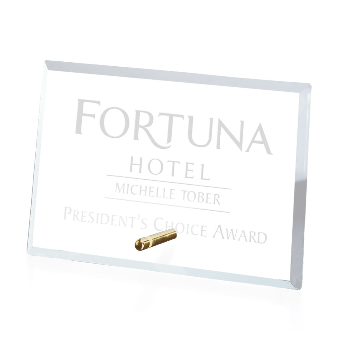Windsor Rectangle Horizontal Award - Gold 7