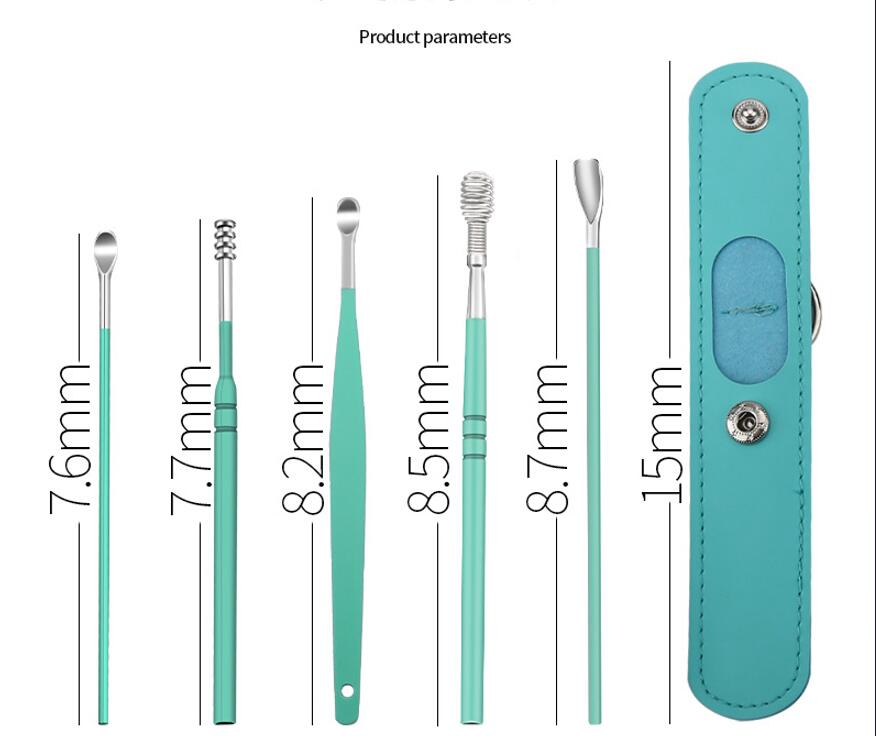 Stylish Multi-color Portable Ear Spoons 2