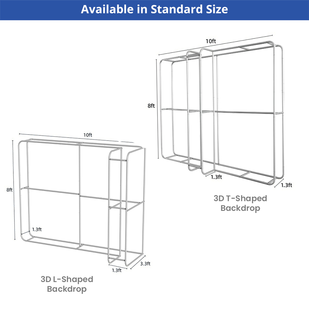 3D Backdrops: L Shaped (Double Sided) - Graphic Only 7