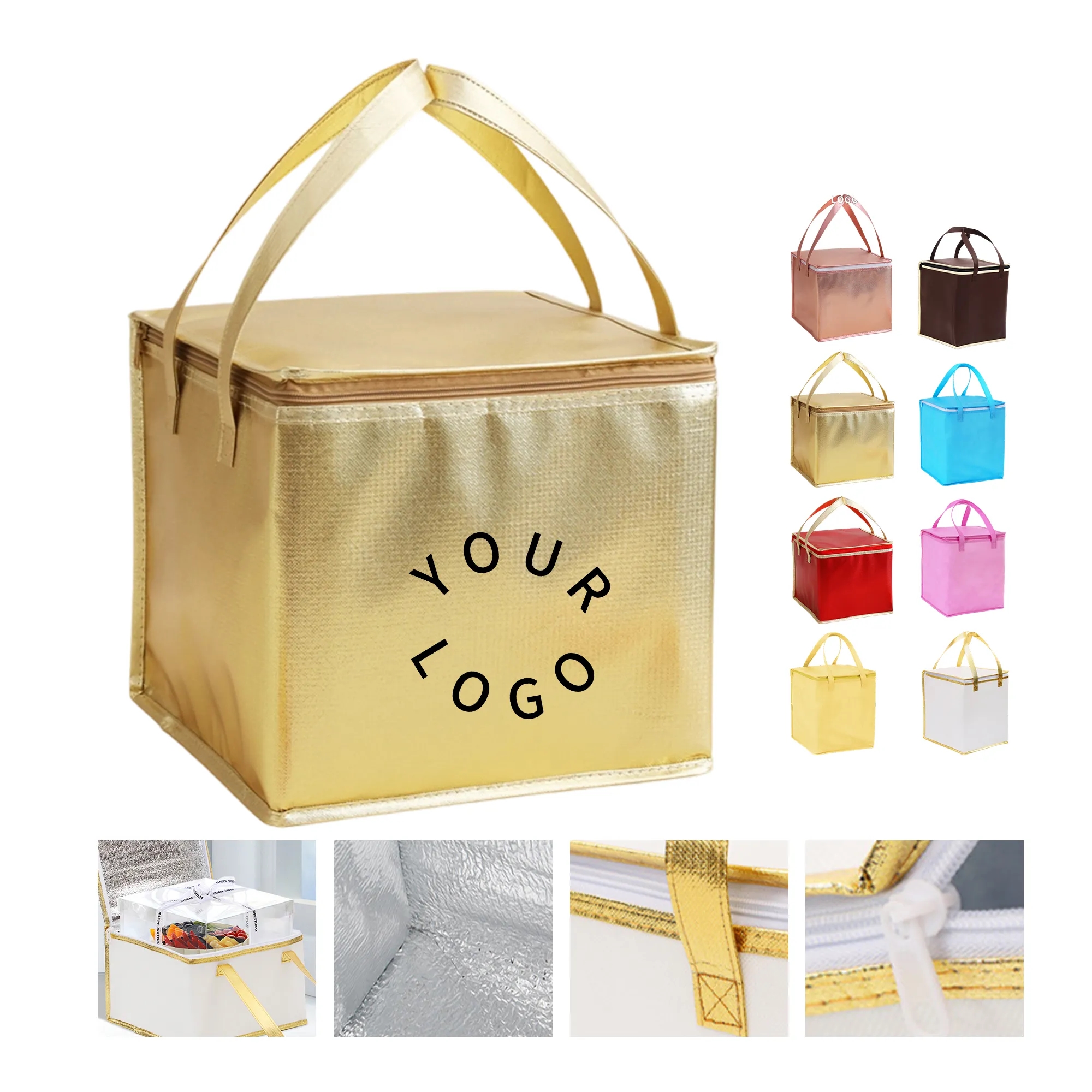 Insulated Zip Cooler Tote Bag 2