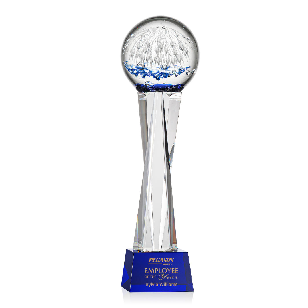 Starburst Award on Grafton Base - Blue 3
