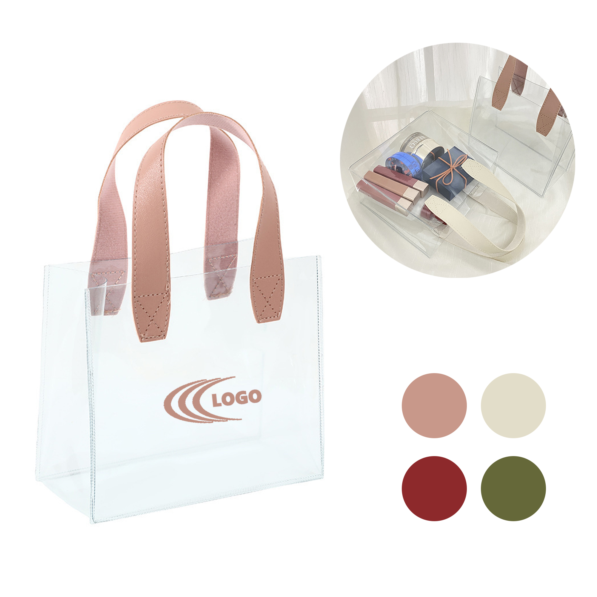 Versatile Transparent PVC Tote Bag 2