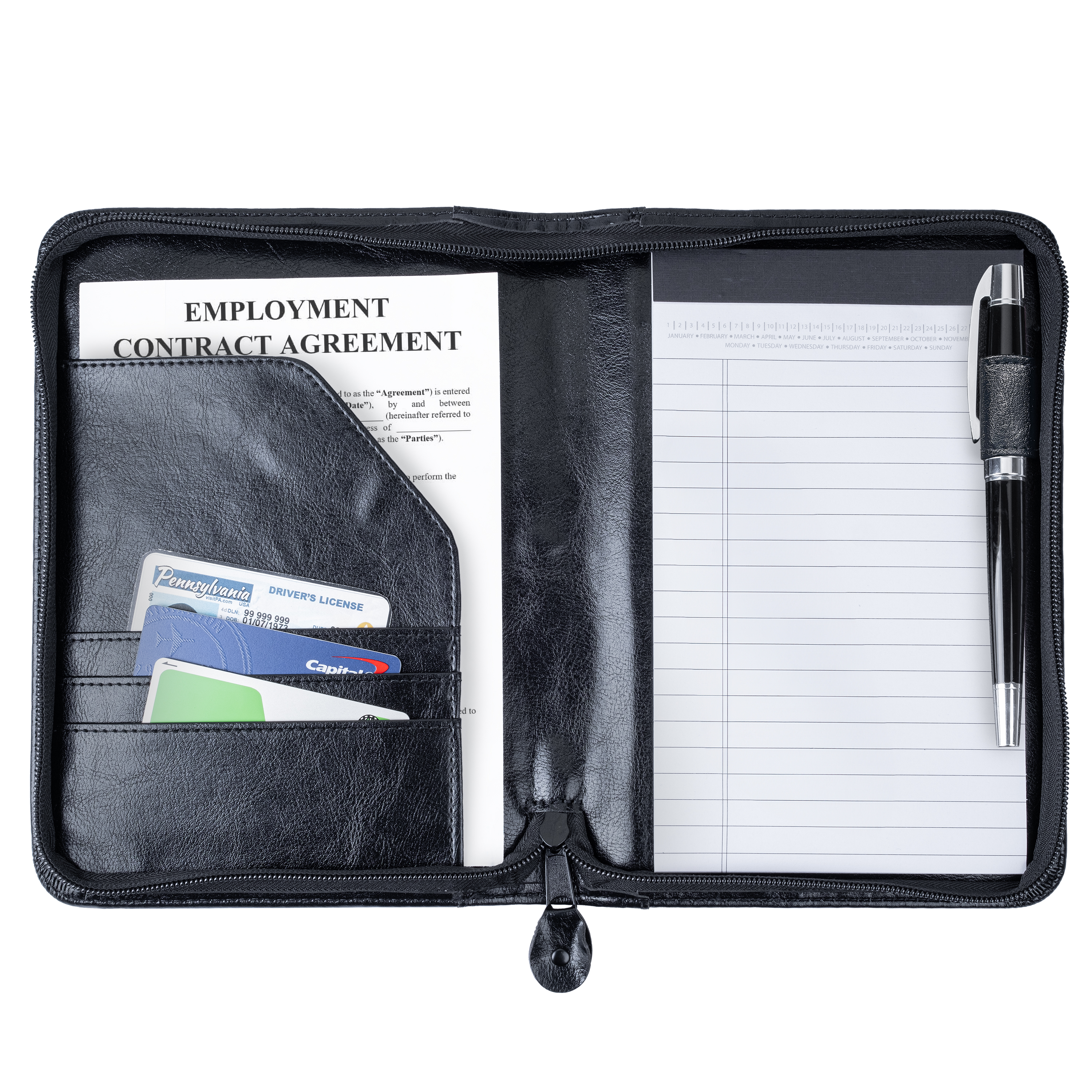Serenity Junior Zipper Padfolio 3