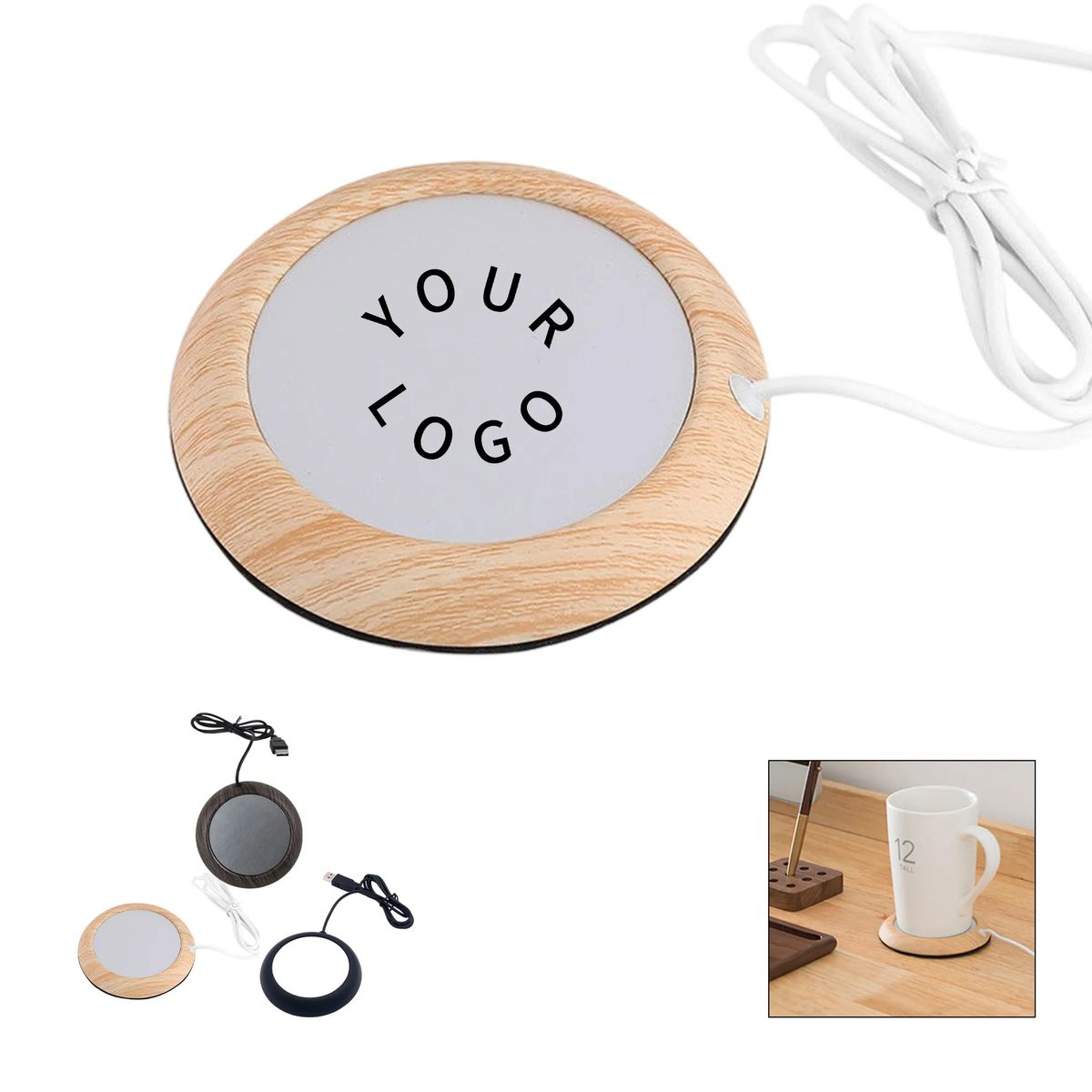 USB Powered Mug Warmer with Metal Surface 2
