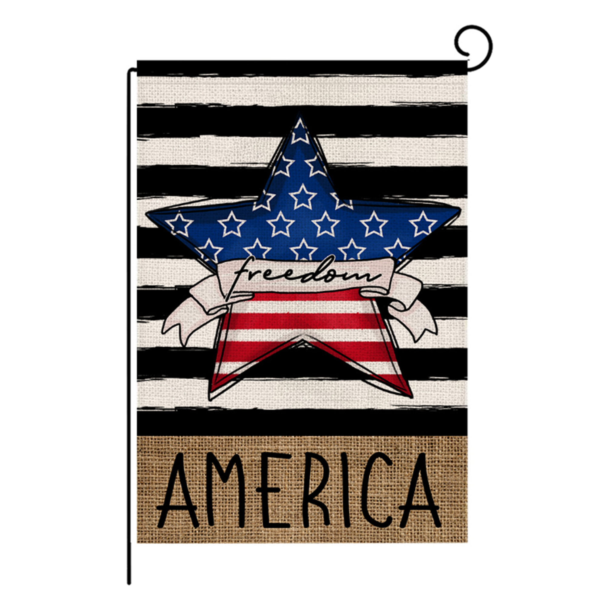 Printed Linen Polyester Decorative Flag 11