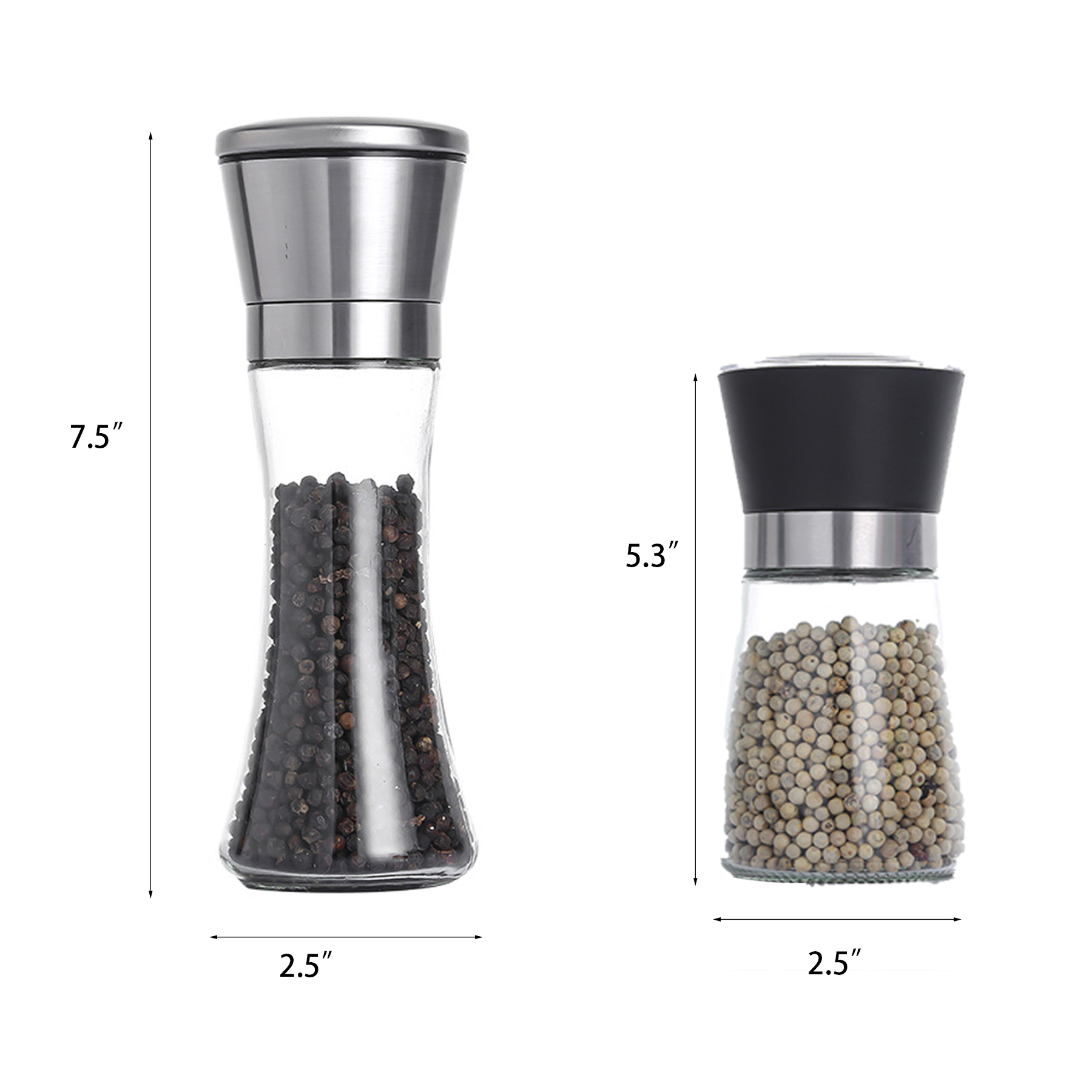 Stainless Steel Salt and Pepper Grinder 2