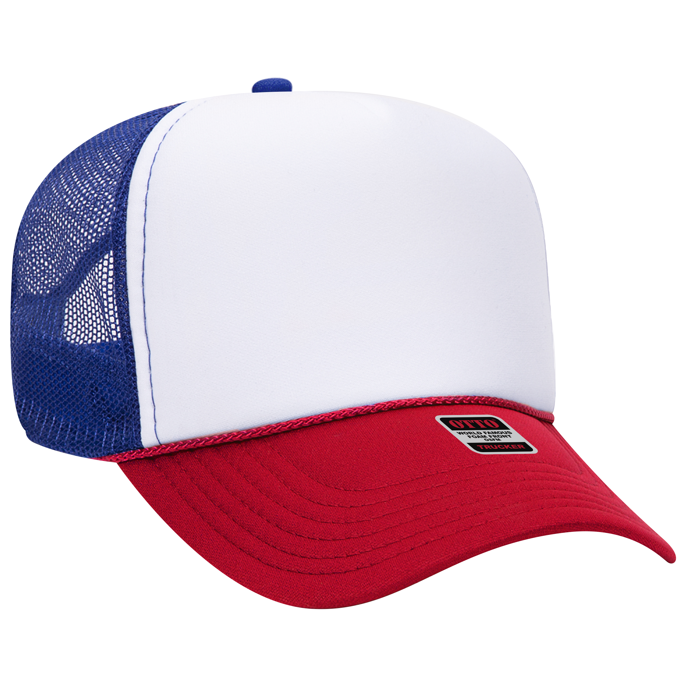 OTTO CAP® 5 Panel Mid Profile Mesh Back Trucker Hat 45