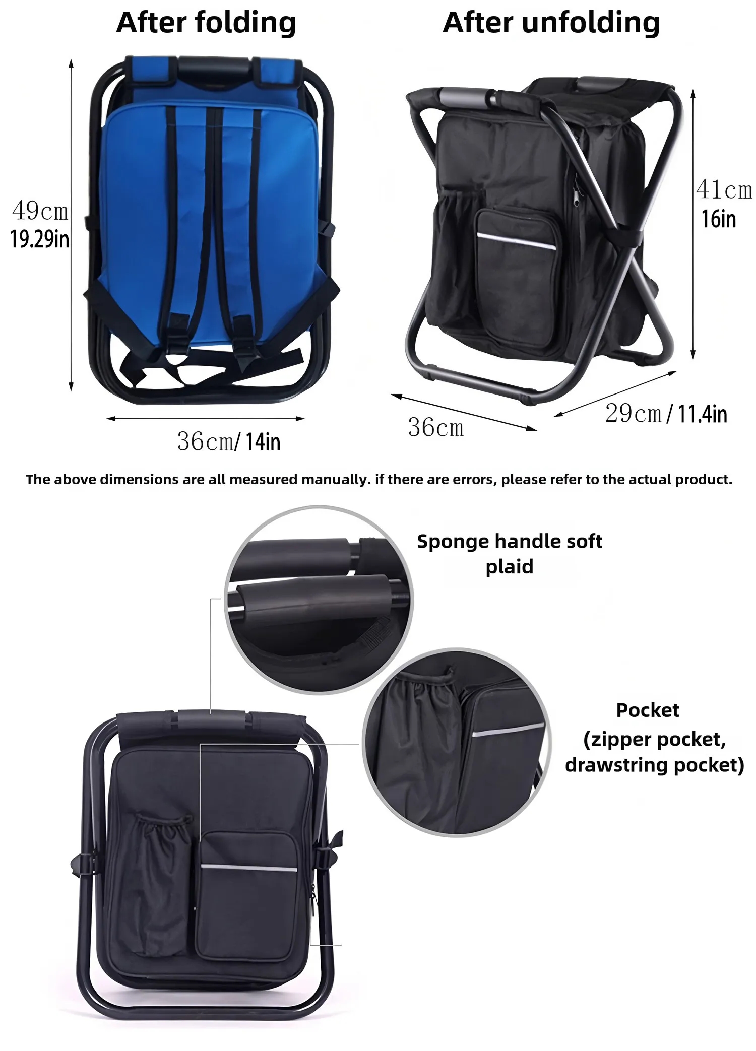Insulated Cooler Backpack Chair with Logo 4