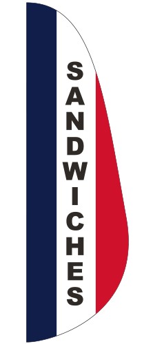 "SANDWICHES" Message Feather Flag 1