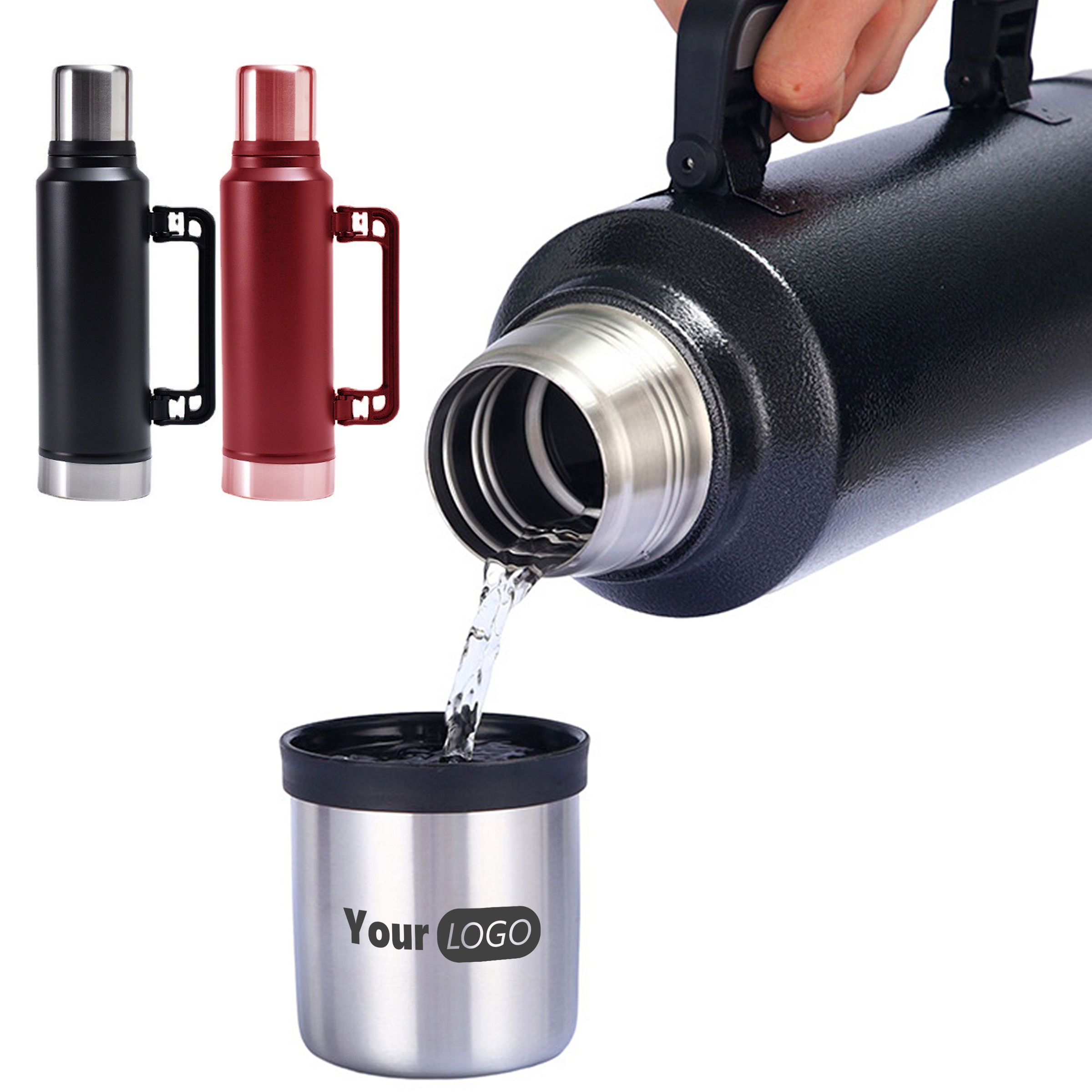 Stainless Steel Large Capacity 48Oz Insulated Water Bottle 1