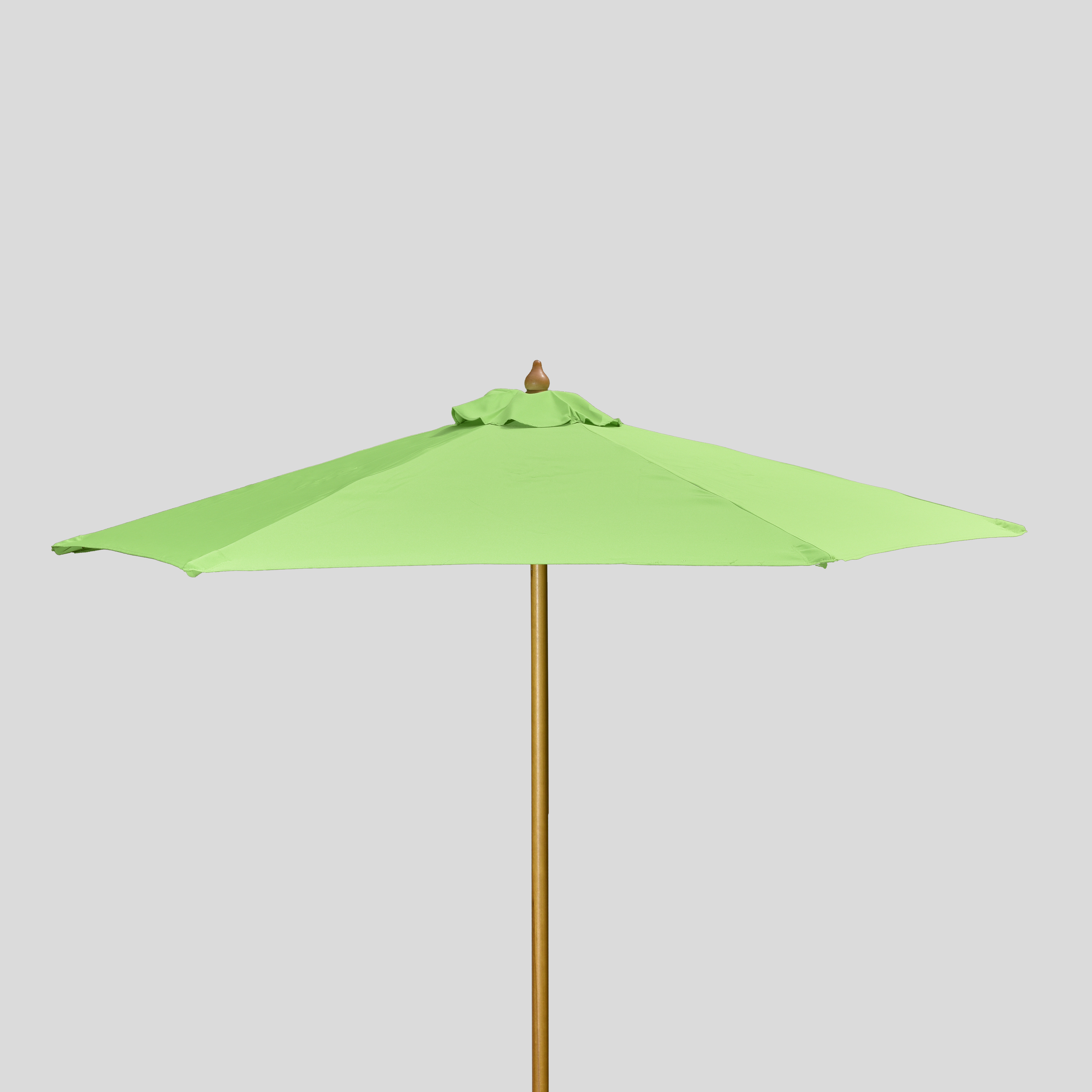7' Wood Market Umbrella
