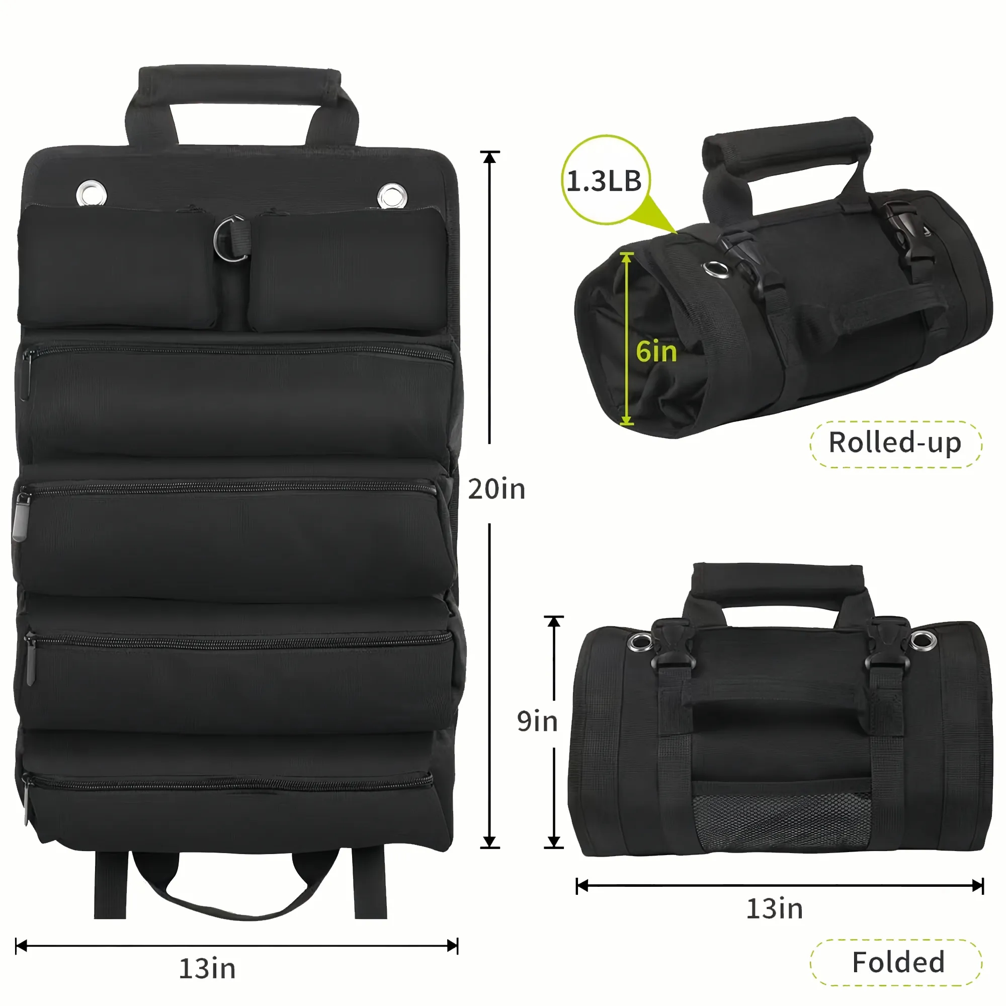 6-Pocket Roll-Up Tool Kit Free Shipping 2
