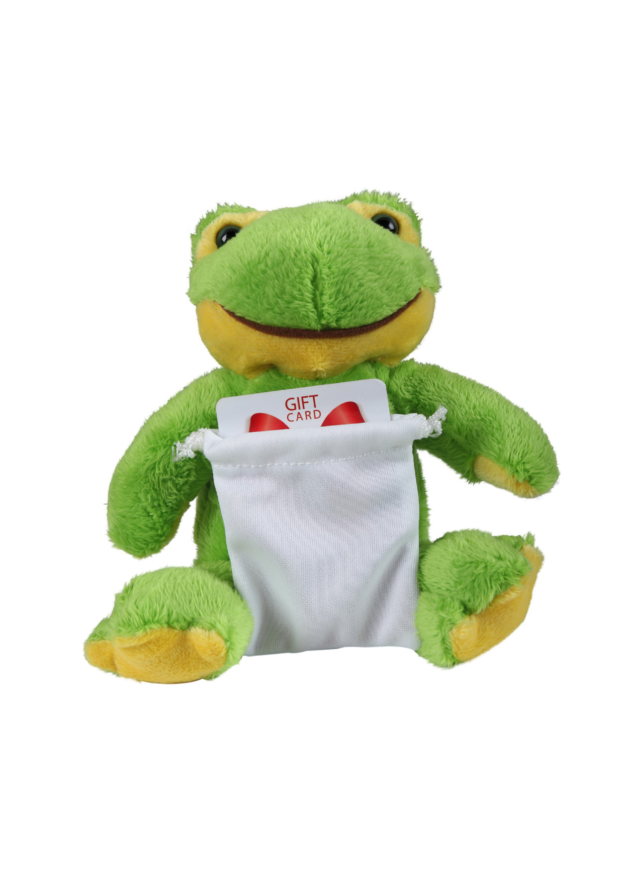 soft plush Frog with gift card sack 5