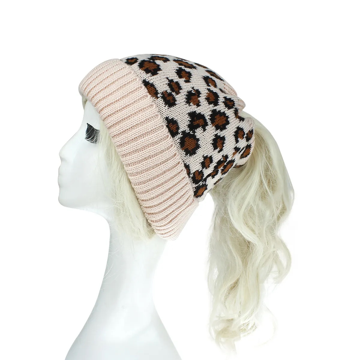 Womens Beanie Ponytail Hat 4