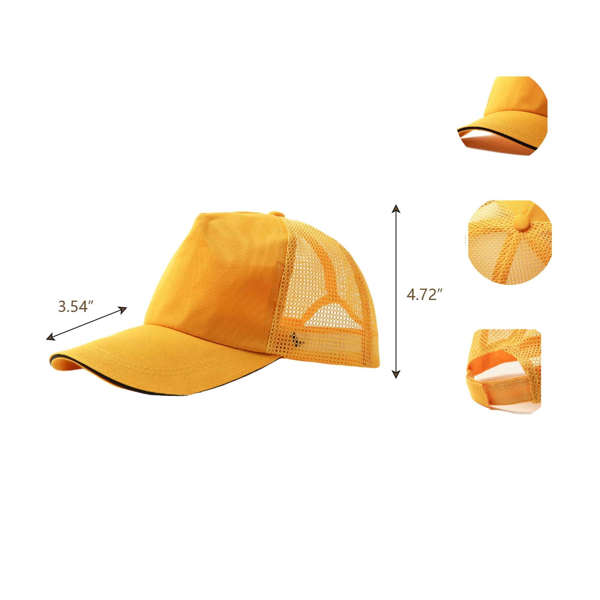 MOQ 100PCS Sun Hat Back Mesh Baseball Cap 2